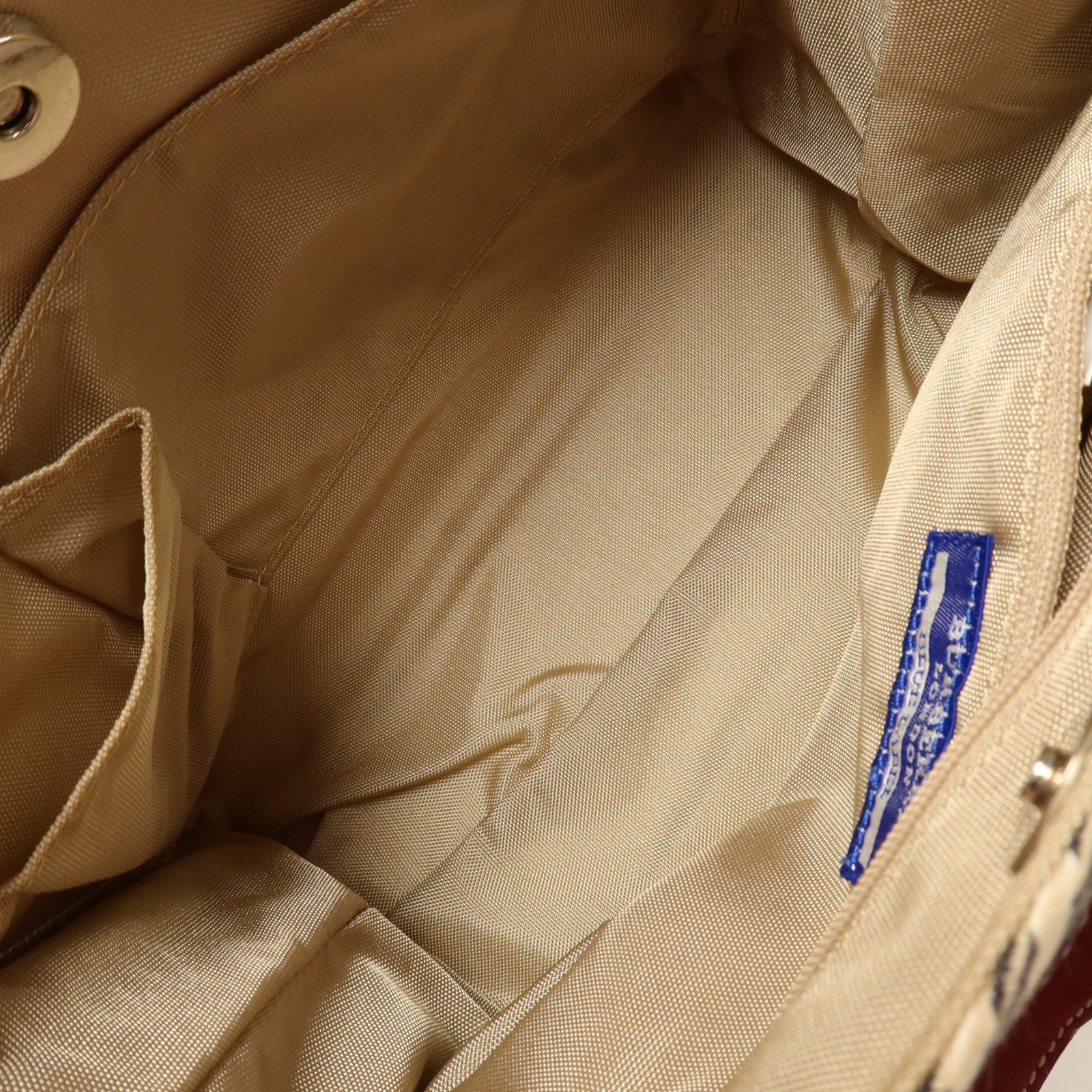 BURBERRY 帆布Tote Bag銀扣手挽袋