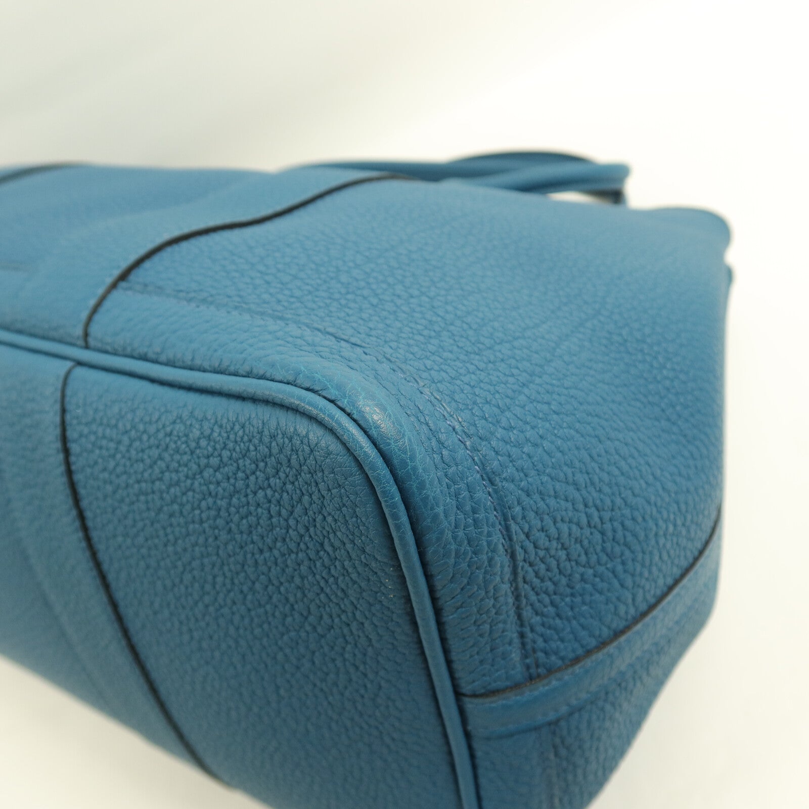 HERMES Negonda皮革Garden Party PM手挽袋Cobalt