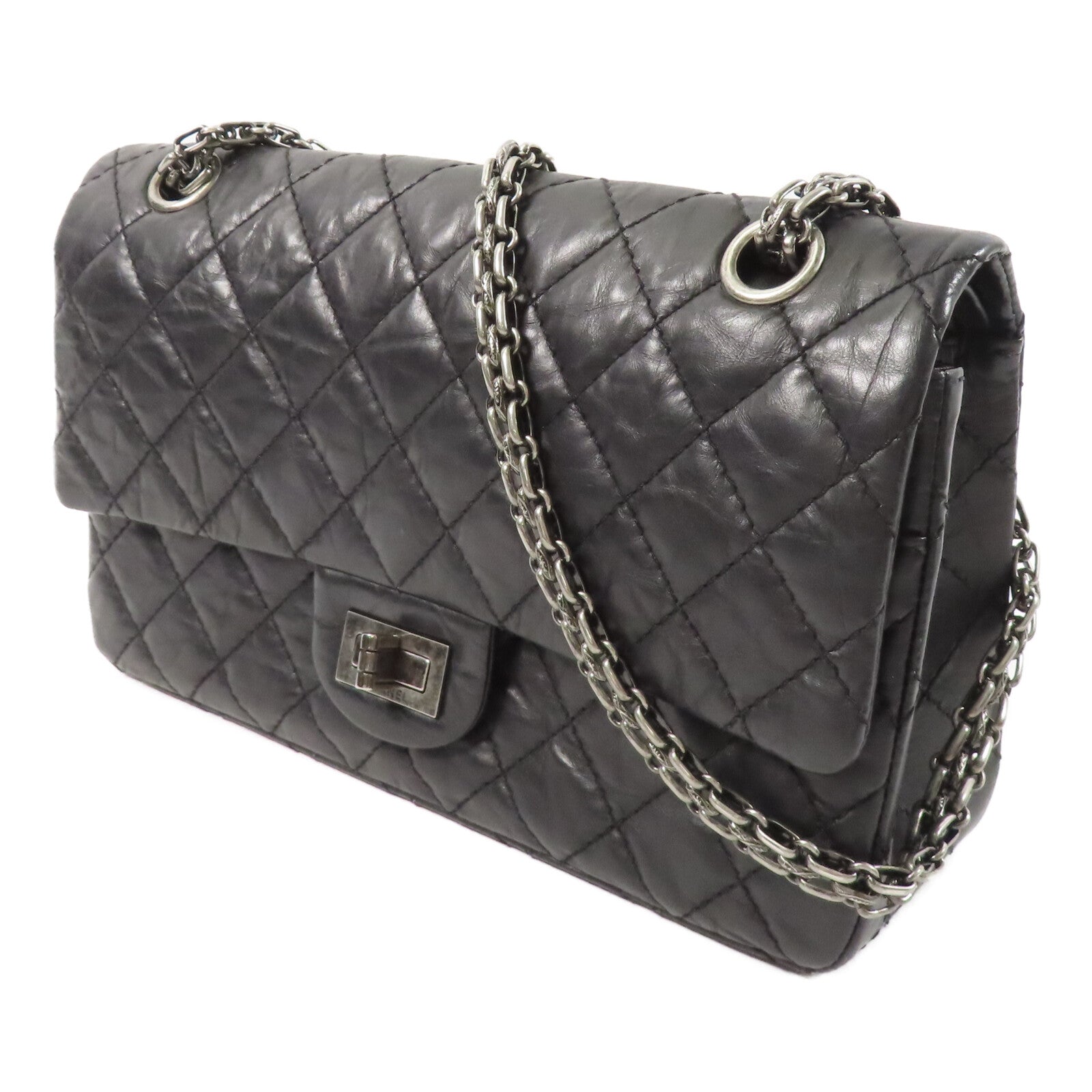 CHANEL 牛皮皮革2.55 Small鏈帶肩背袋
