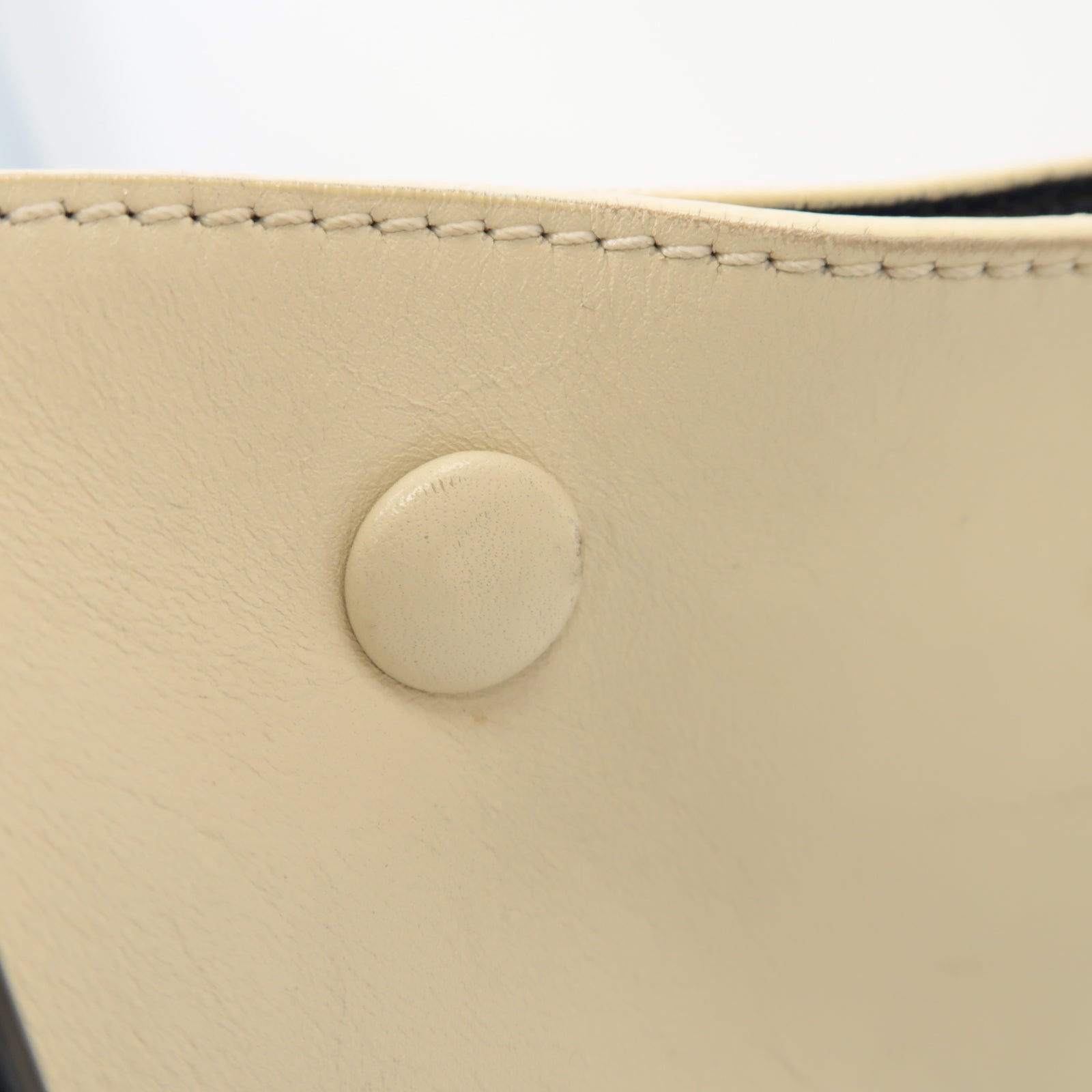 CELINE 【激減優惠】牛皮皮革/蛇皮皮革Trapeze 2 Way Shoulder金扣手挽肩背兩用袋深藍色/白色/淺啡色