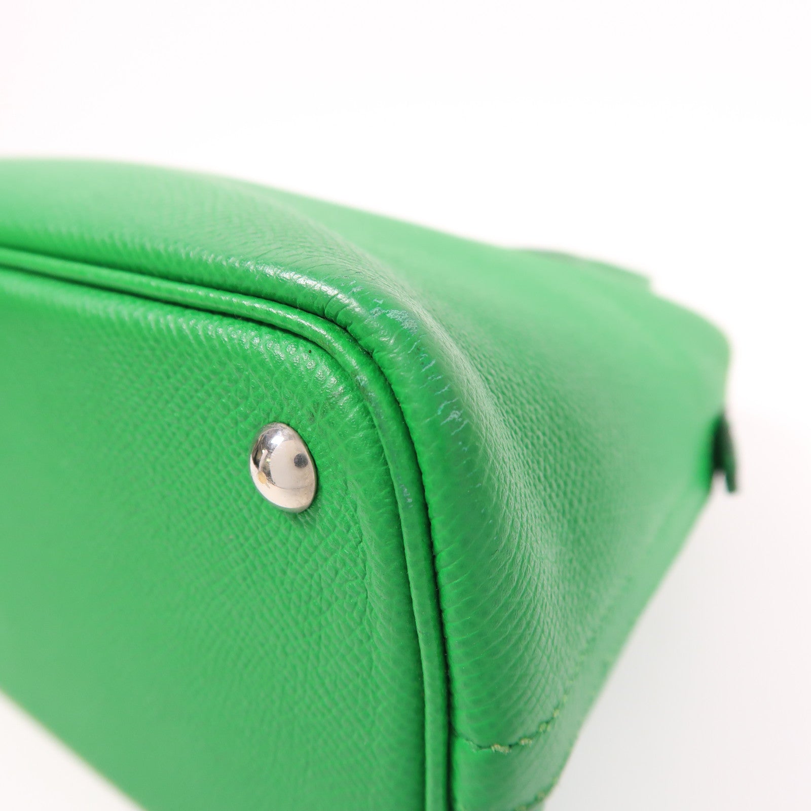 HERMES Epsom皮革Bolide 27銀扣手挽肩背兩用袋1K Bambou