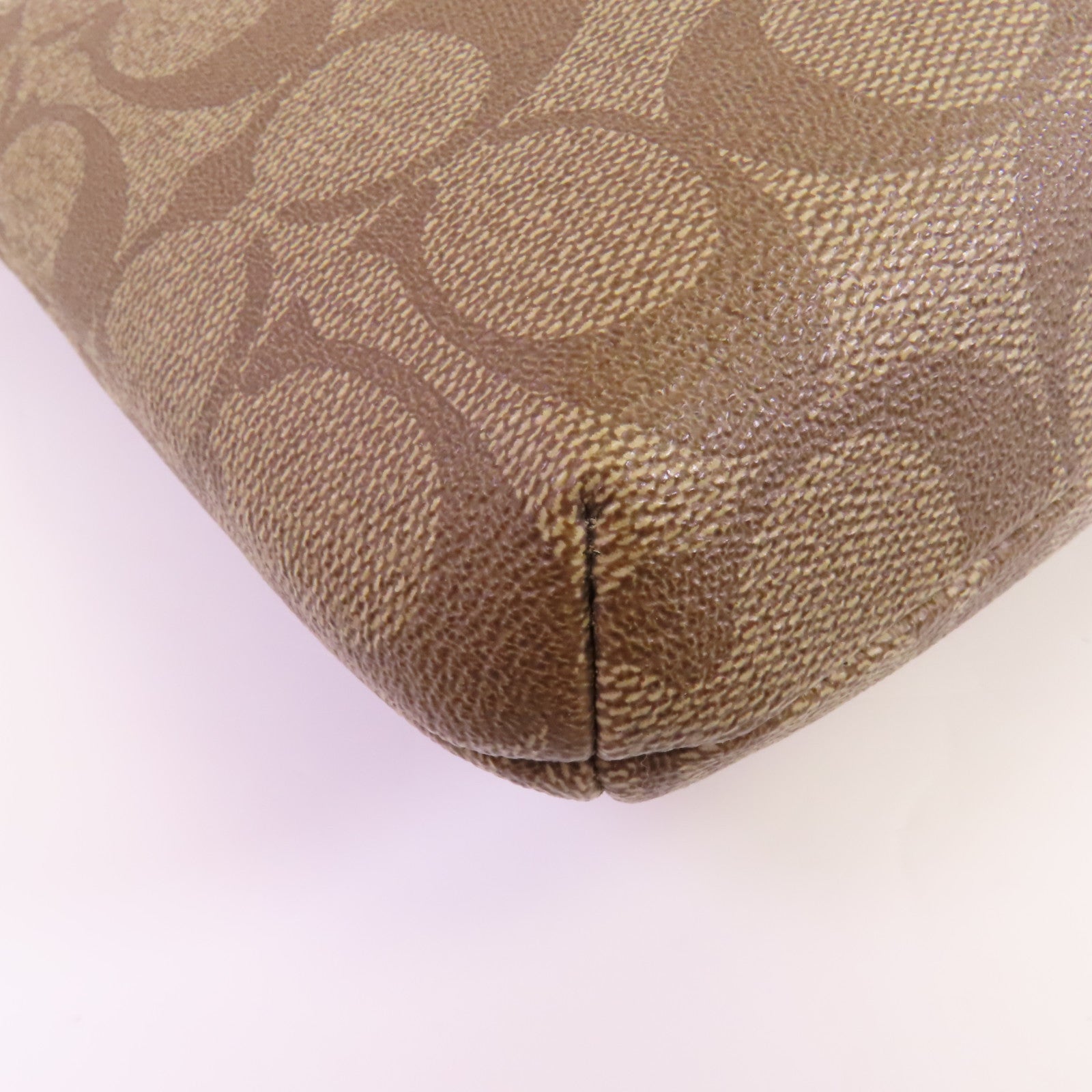COACH 塗層帆布Shoulder Bag金扣肩背袋