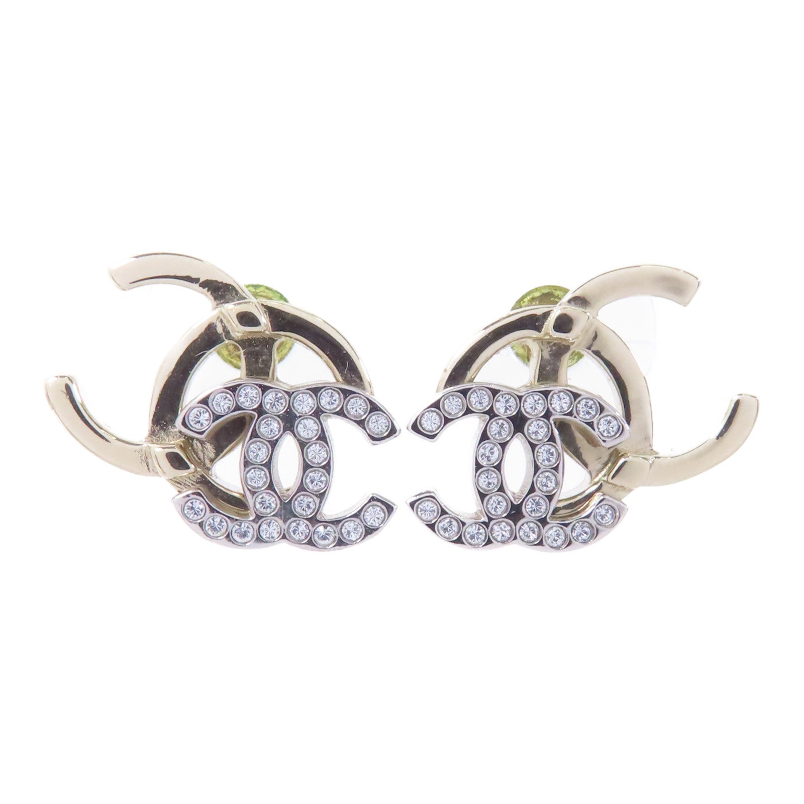 CHANEL PVC/金屬Earrings耳環金色/透明