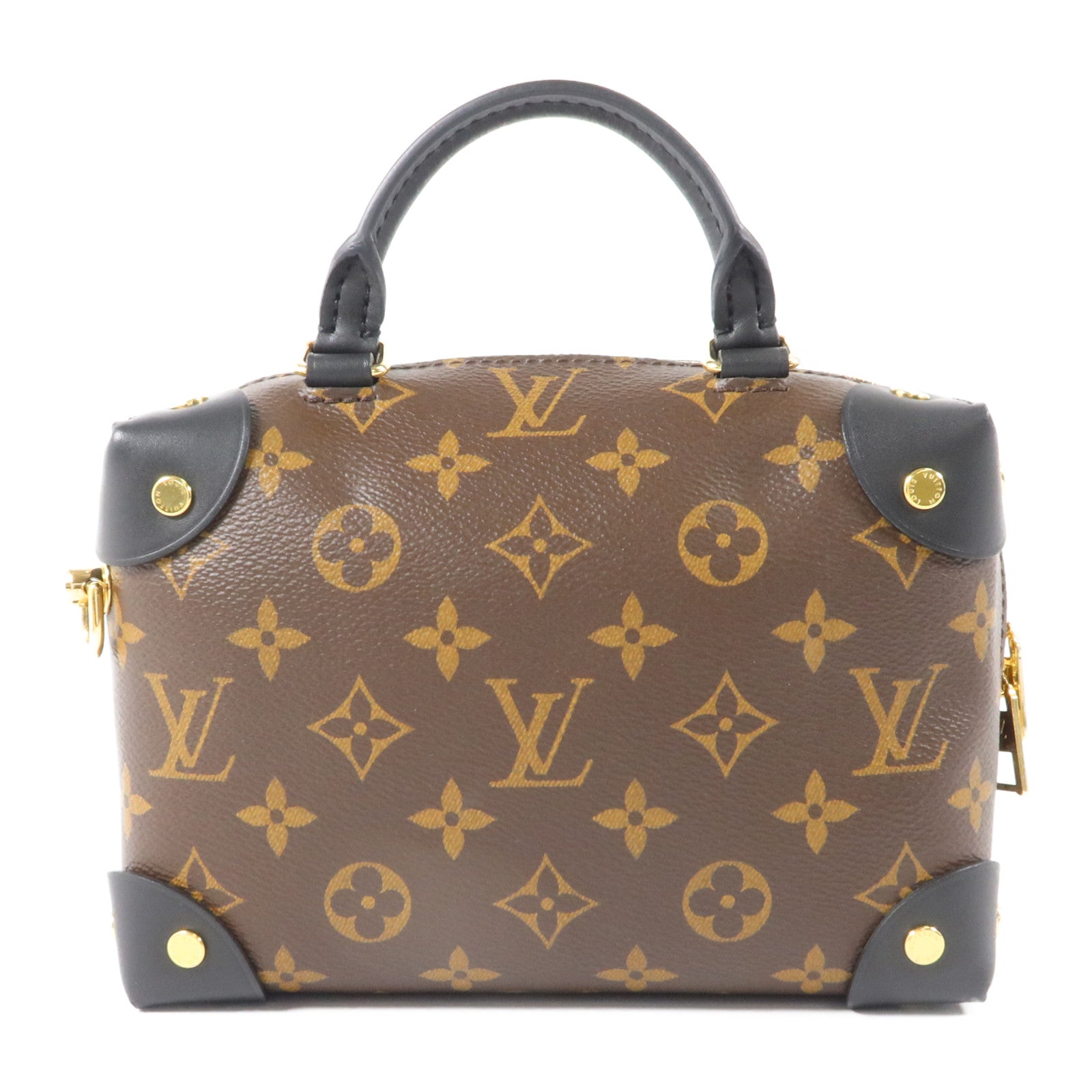 LOUIS VUITTON Monogram Petite Malle Souple手挽肩背兩用袋