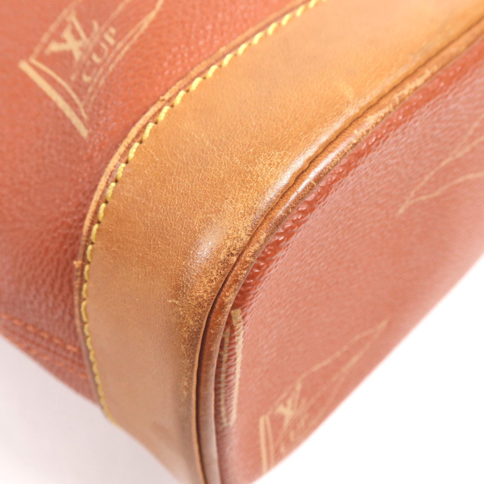 LOUIS VUITTON 塗層帆布Vintage Cup金扣肩背袋