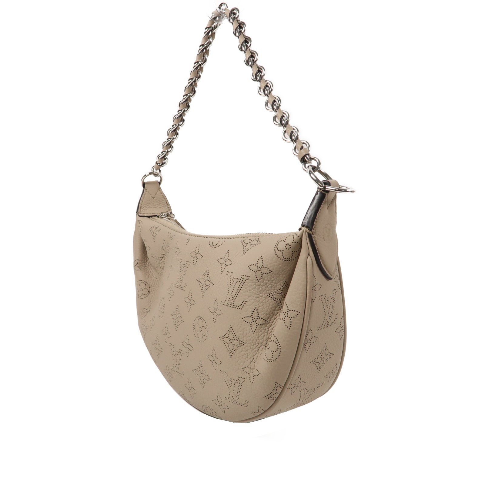 LOUIS VUITTON Mahina Baia PM銀扣手挽肩背兩用袋灰色
