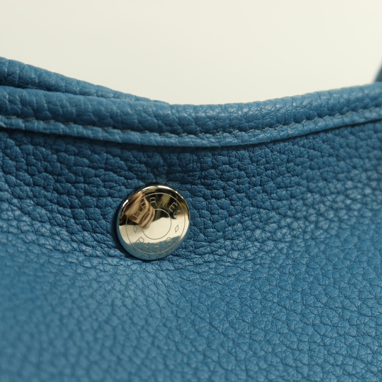 HERMES Negonda皮革Garden Party PM手挽袋Cobalt