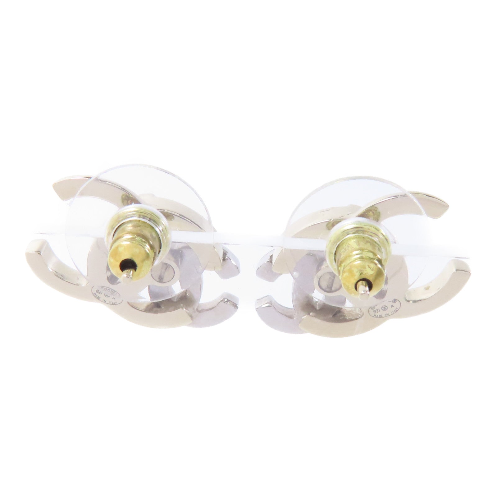 CHANEL PVC/金屬Earrings耳環金色/透明