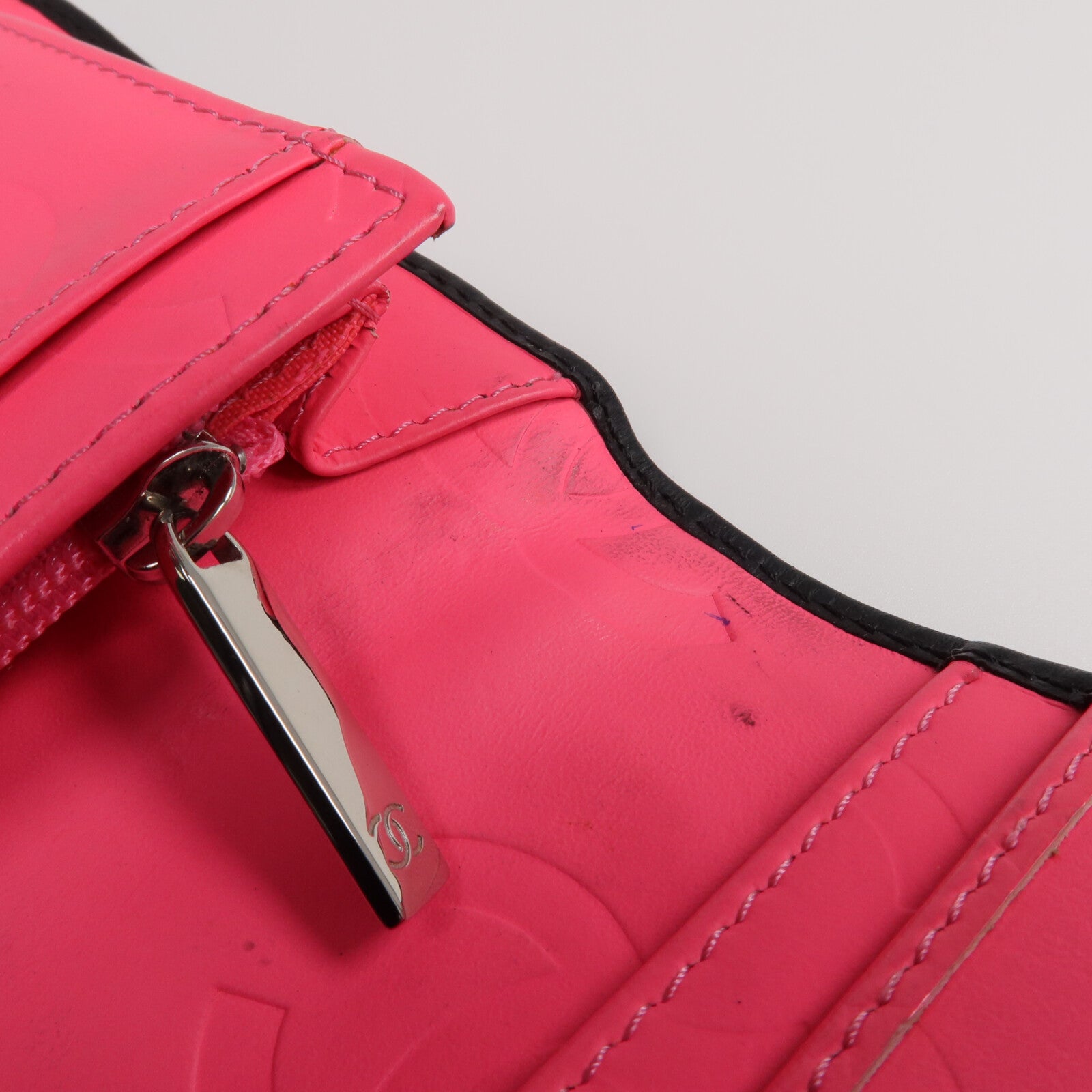 CHANEL 牛皮皮革Cambon Long Wallet銀扣長錢包