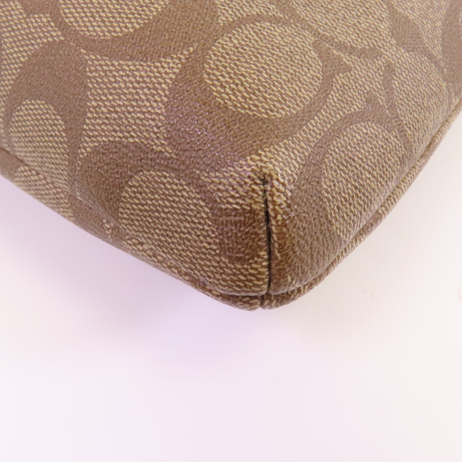 COACH 塗層帆布Shoulder Bag金扣肩背袋