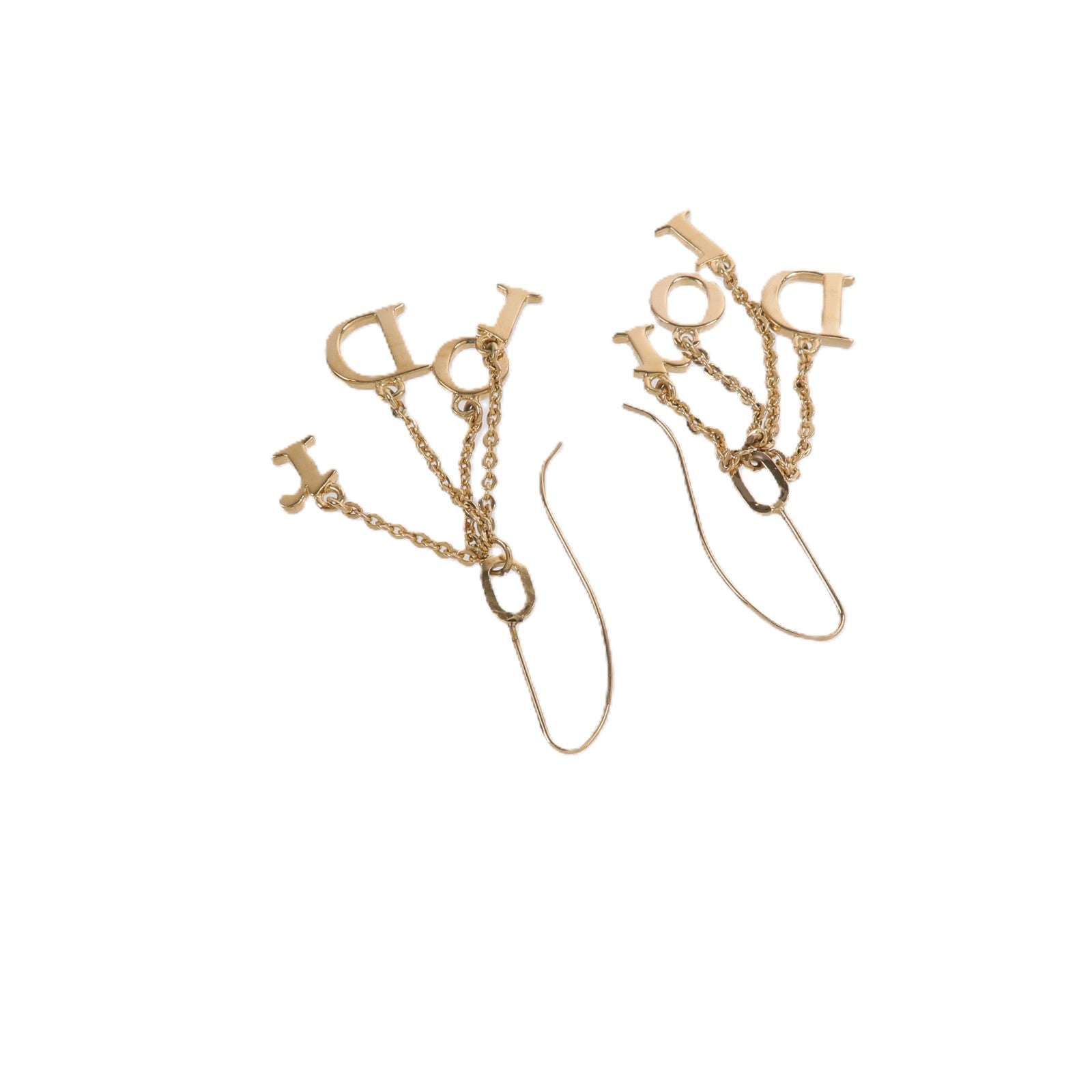 Dior 金屬Logo Earrings耳環