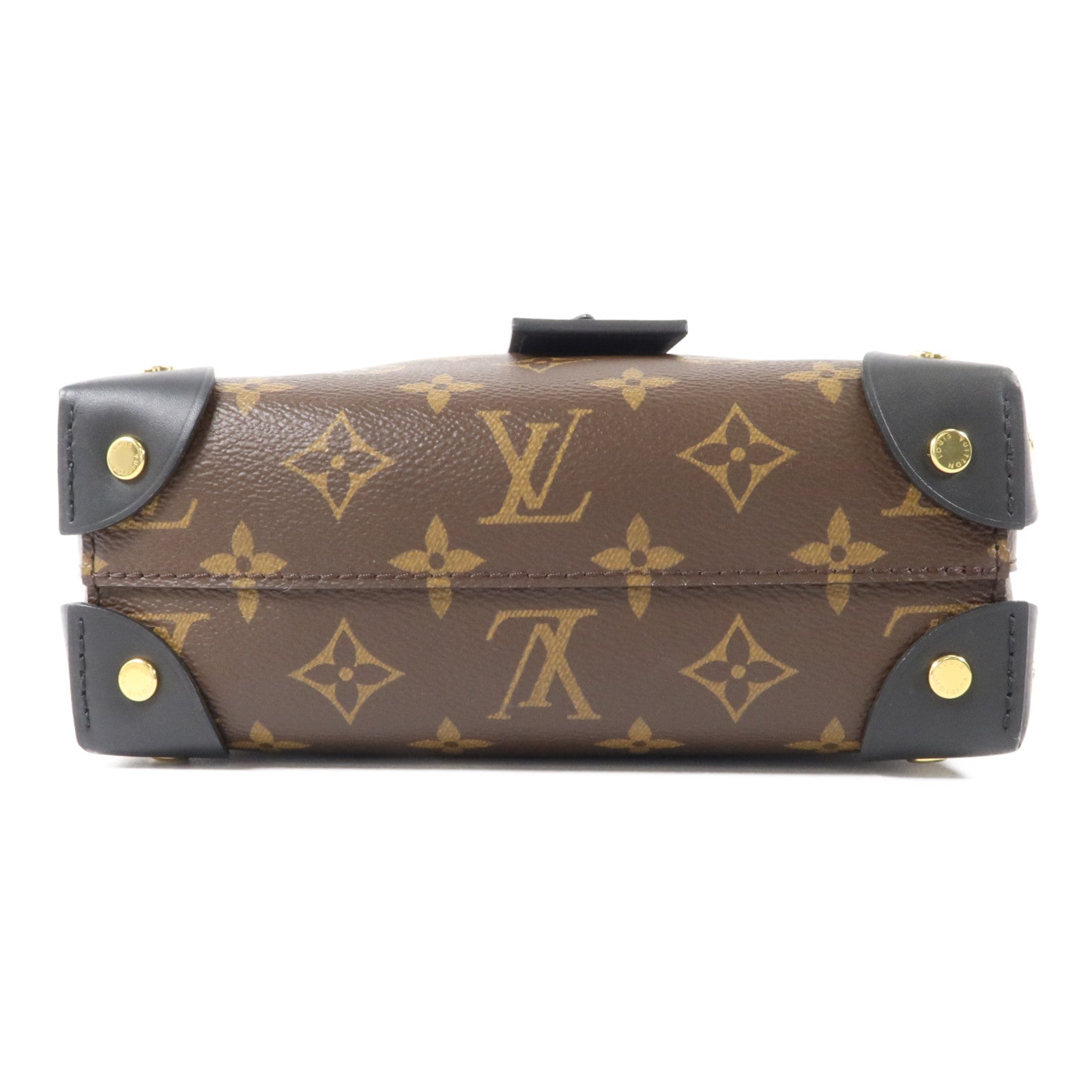 LOUIS VUITTON Monogram Petite Malle Souple手挽肩背兩用袋