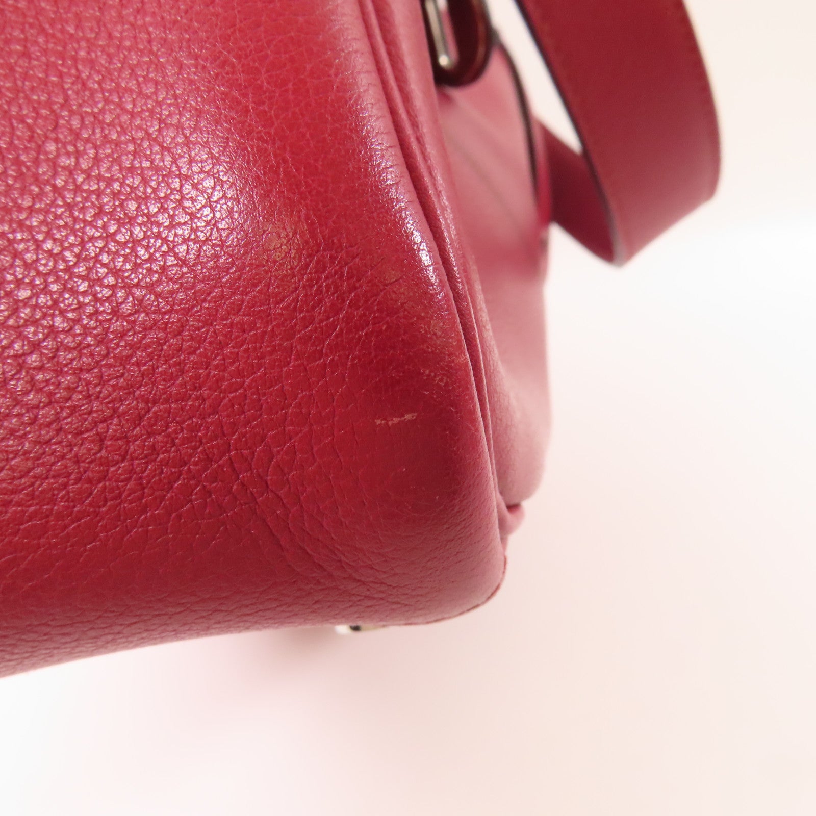 HERMES PHW Lindy 26 2 Way Bag Evercolor Leather