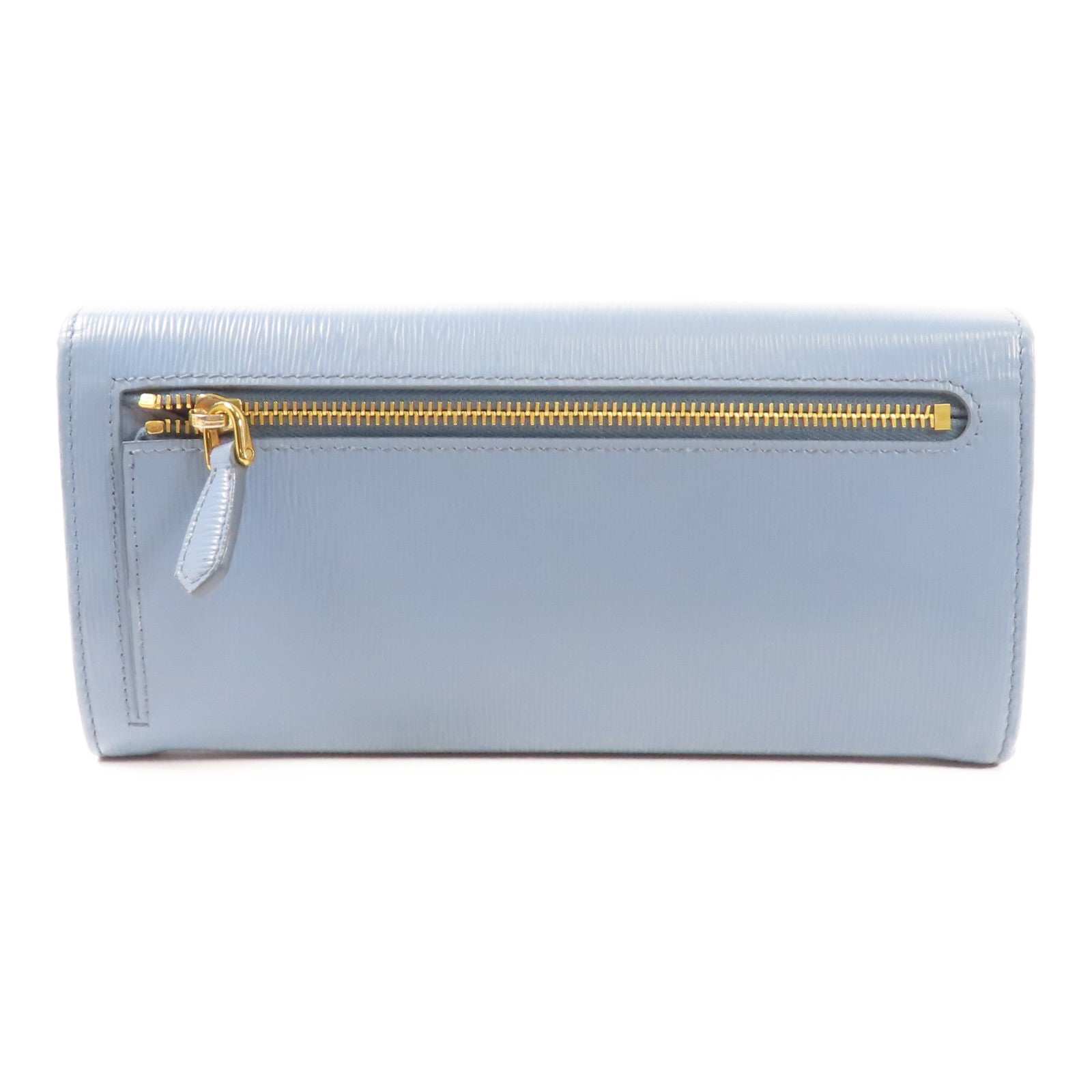 PRADA 牛皮皮革Long Wallet金扣長錢包