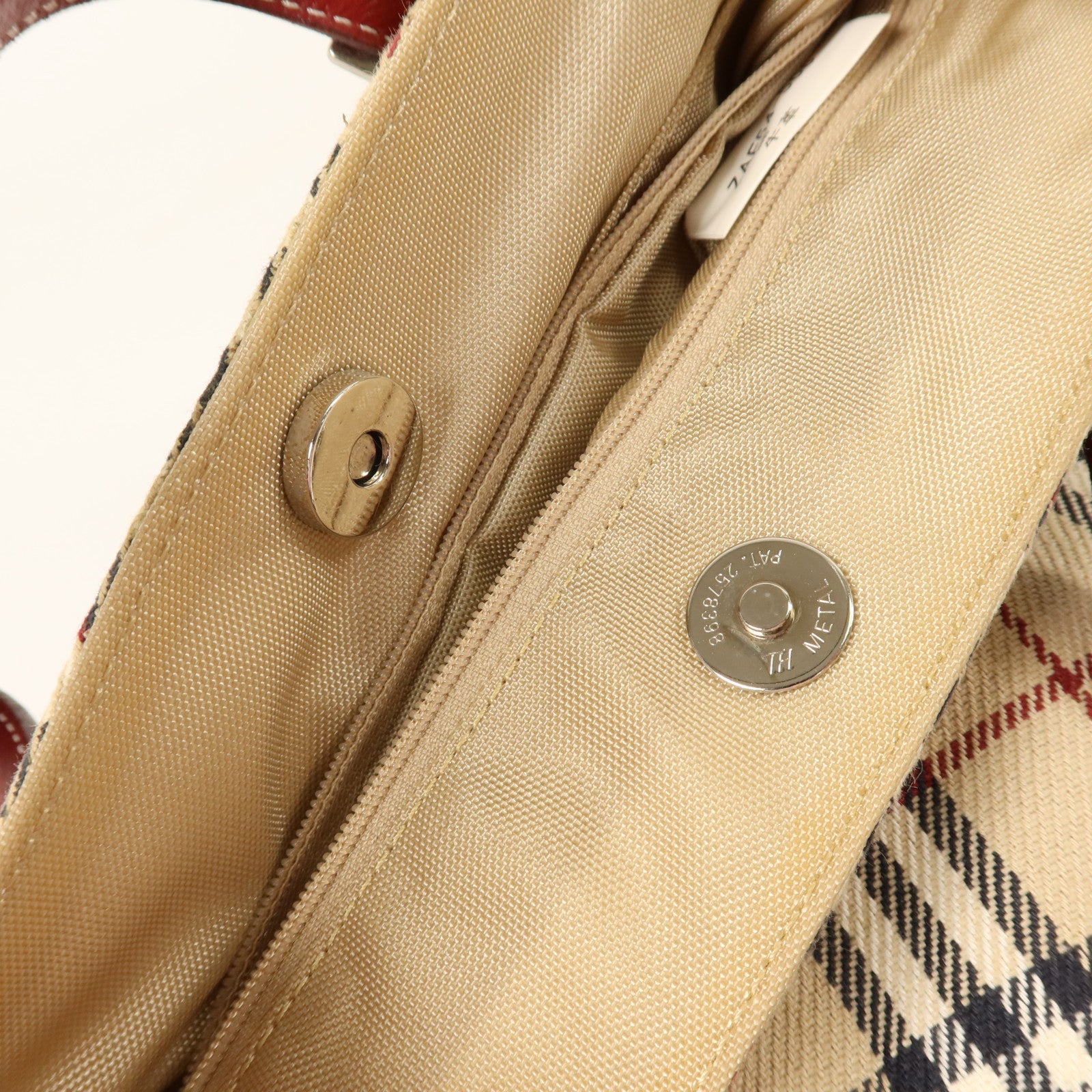 BURBERRY 帆布Tote Bag銀扣手挽袋