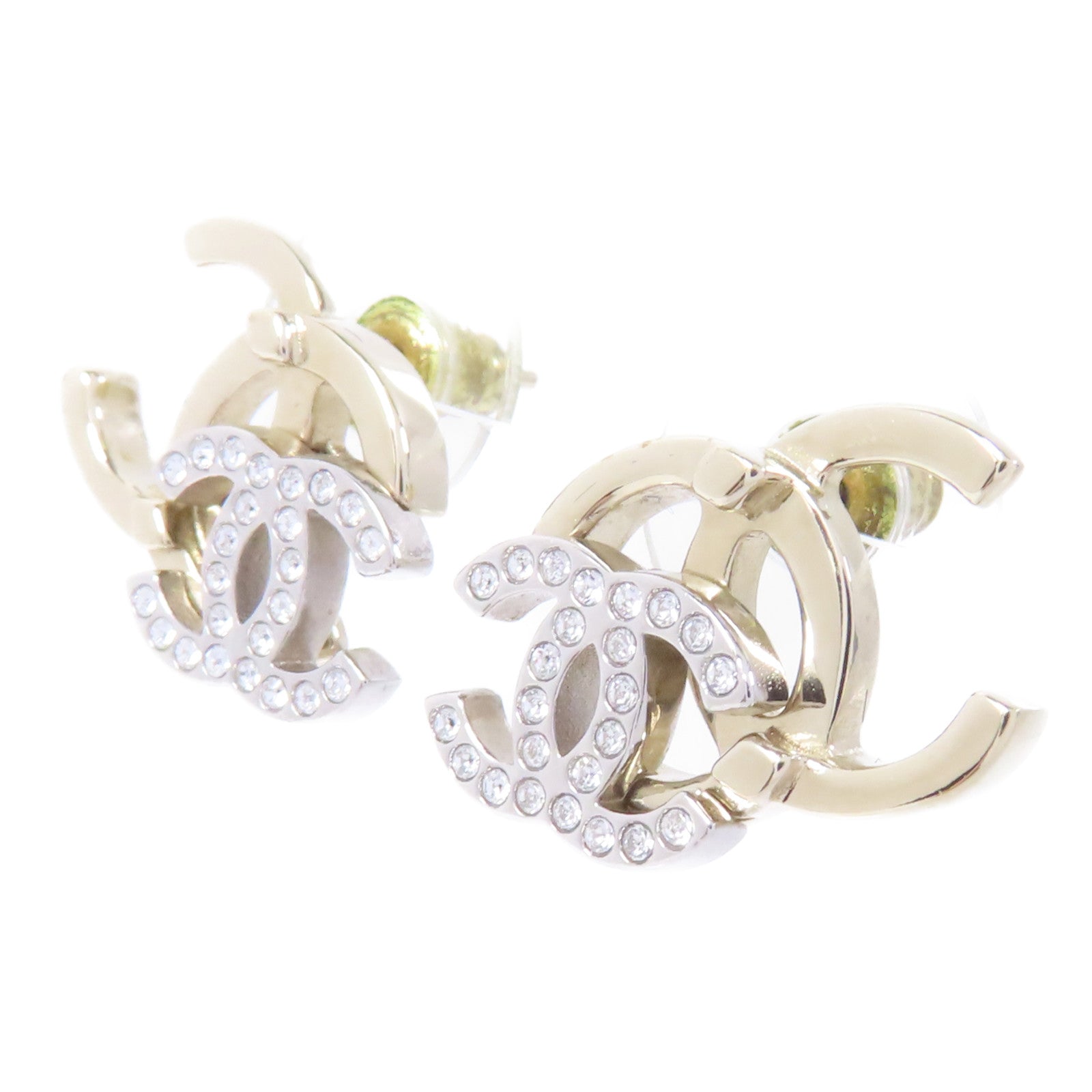 CHANEL PVC/金屬Earrings耳環金色/透明