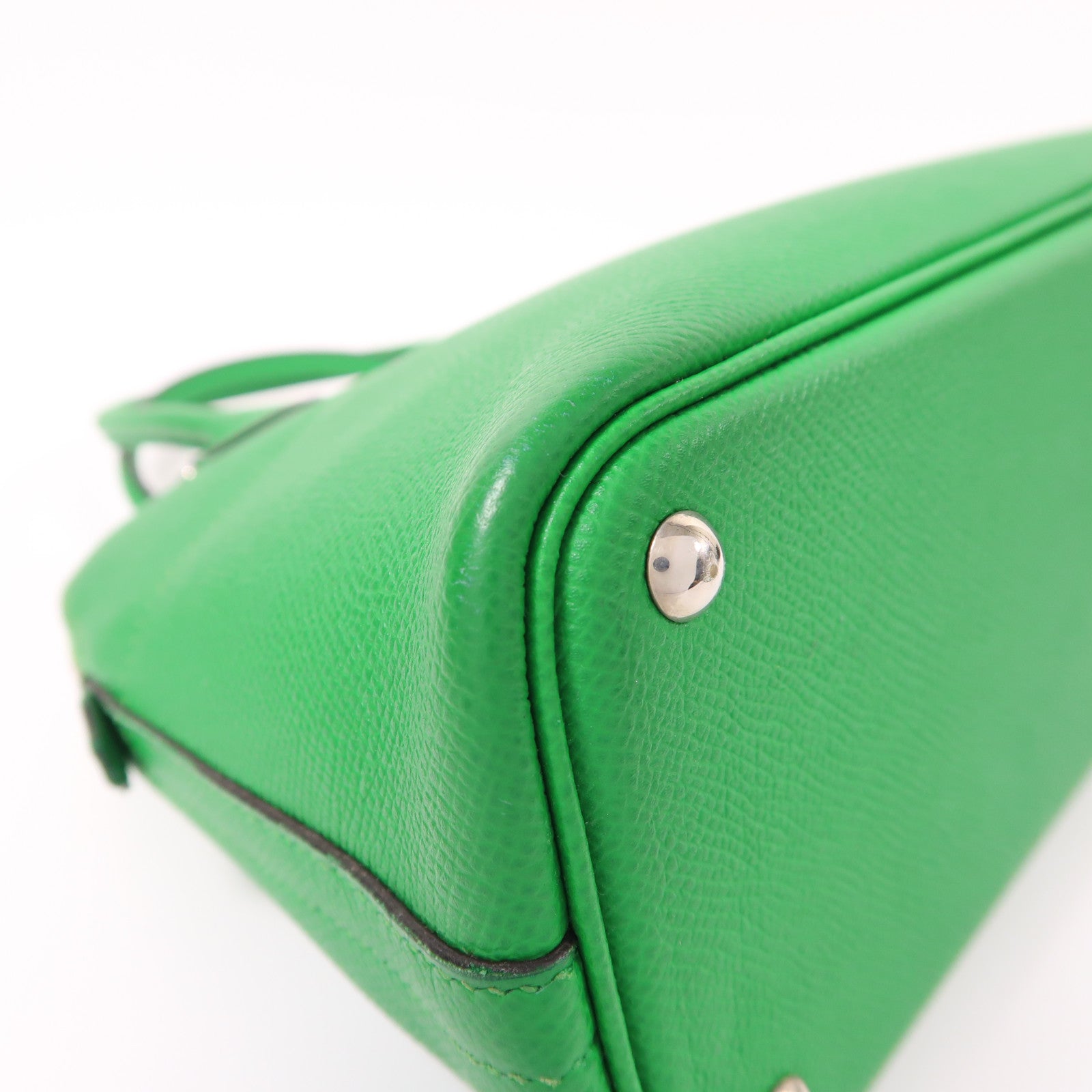 HERMES Epsom皮革Bolide 27銀扣手挽肩背兩用袋1K Bambou