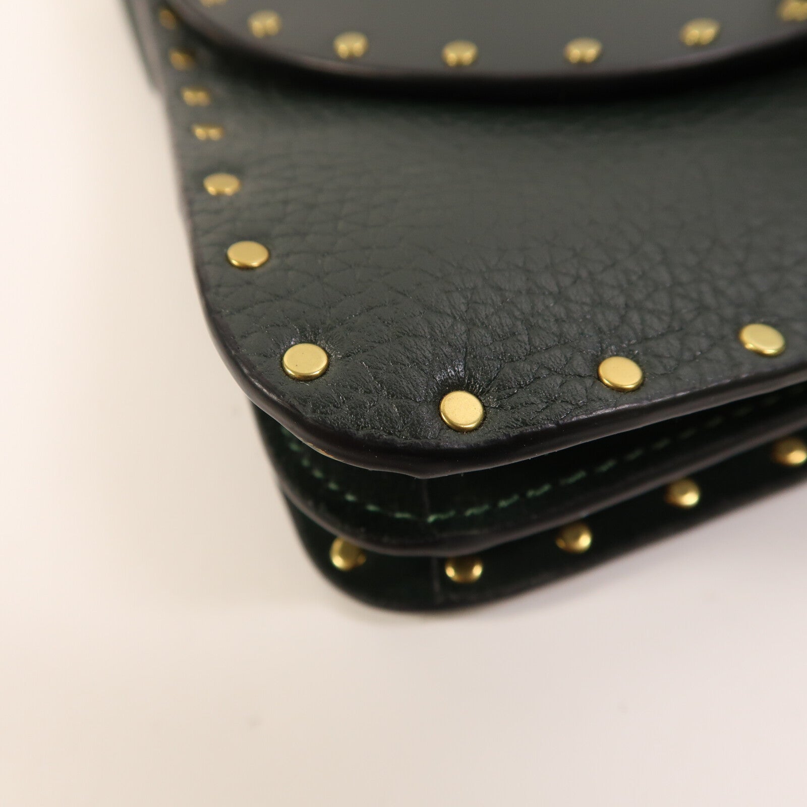 COACH 牛皮皮革Beat Shoulder Bag With Rivets金扣手挽肩背兩用袋