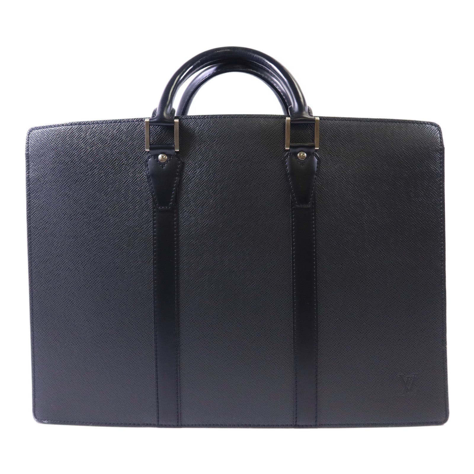 LOUIS VUITTON Taiga Porte-Documents銀扣公事包