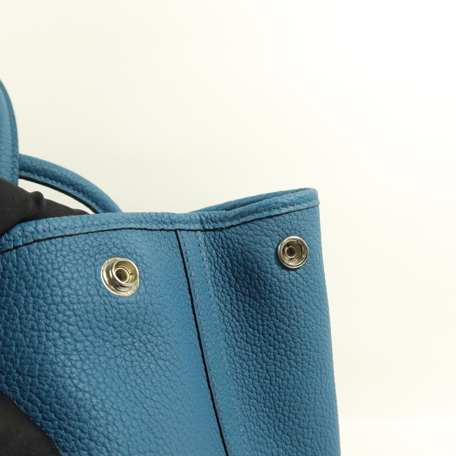 HERMES Negonda皮革Garden Party PM手挽袋Cobalt