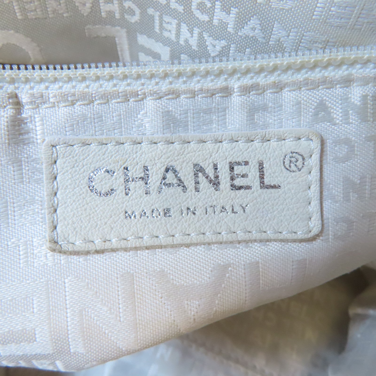 CHANEL (PRICE DOWN) CC SHW Shoulder Bag Lambskin Leather Beige
