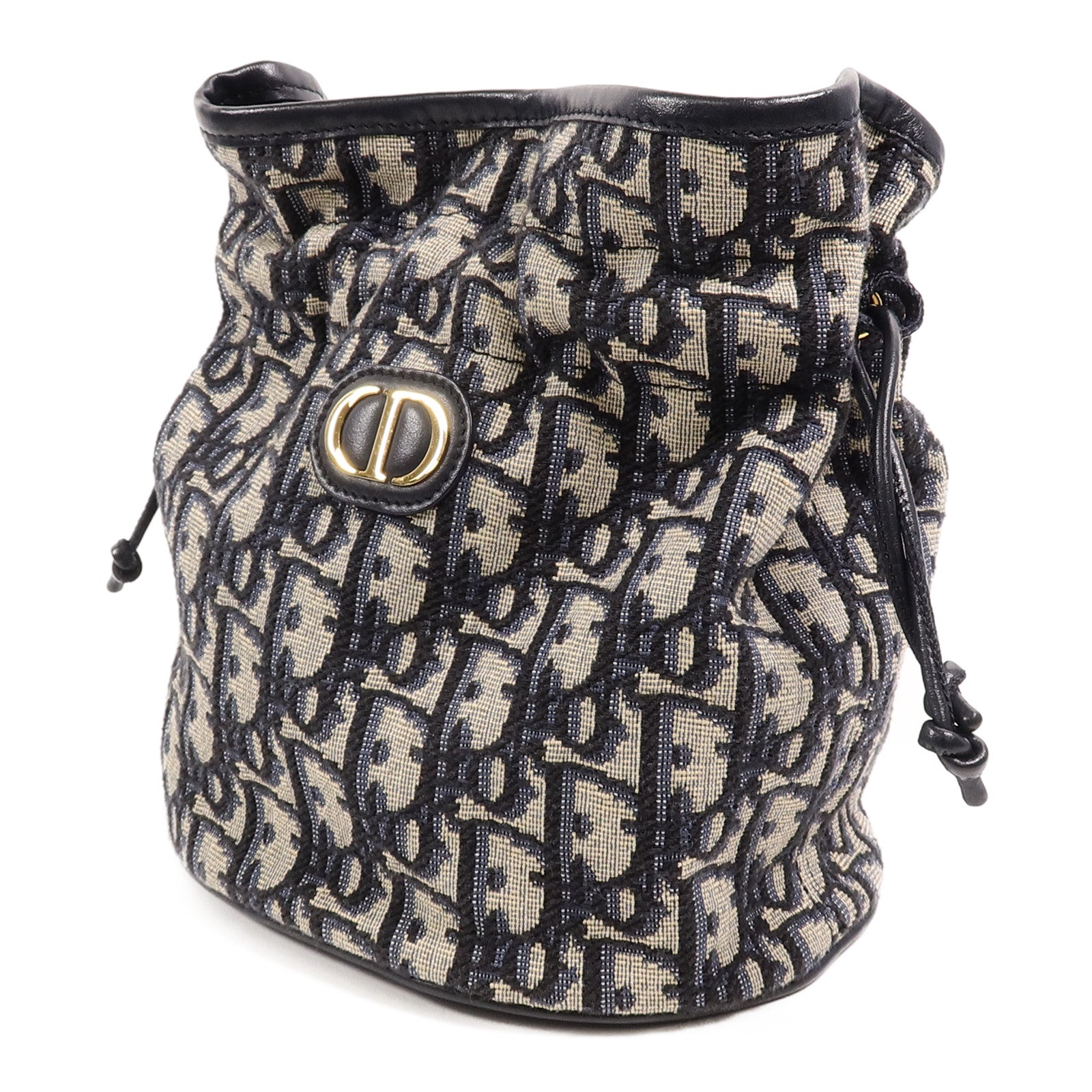 Dior Oblique帆布30 Montaigne Mini Busket鏈帶肩背袋