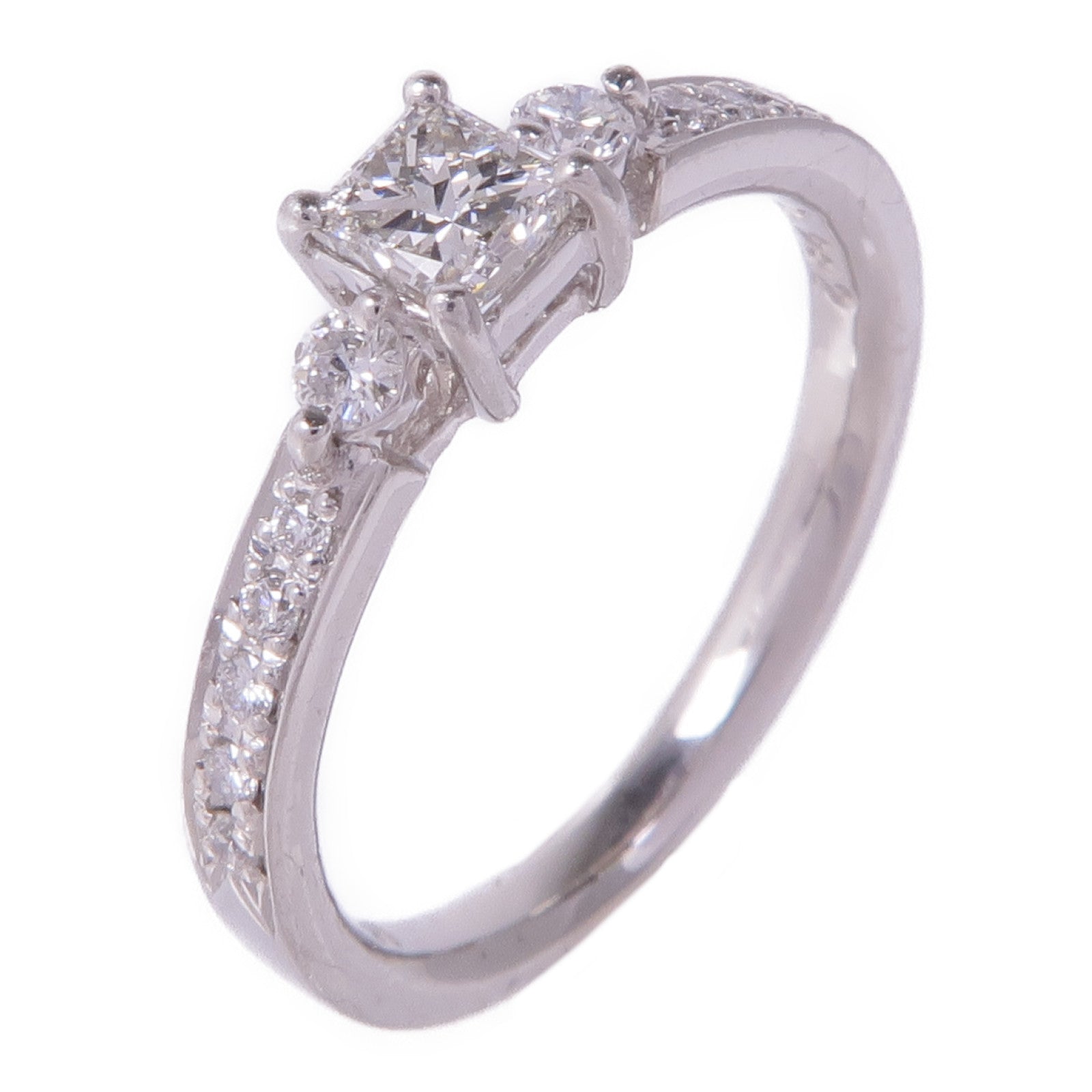 JEWELRY 【激減優惠】PT900鉑金Diamond Ring鑽石戒指US#4.75