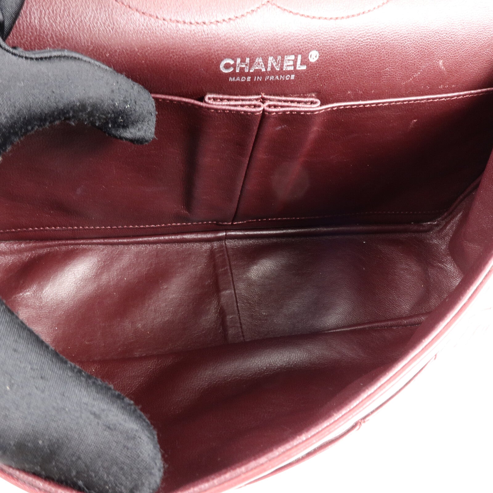 CHANEL 牛皮皮革Chanel 2.55 Large鏈帶肩背袋