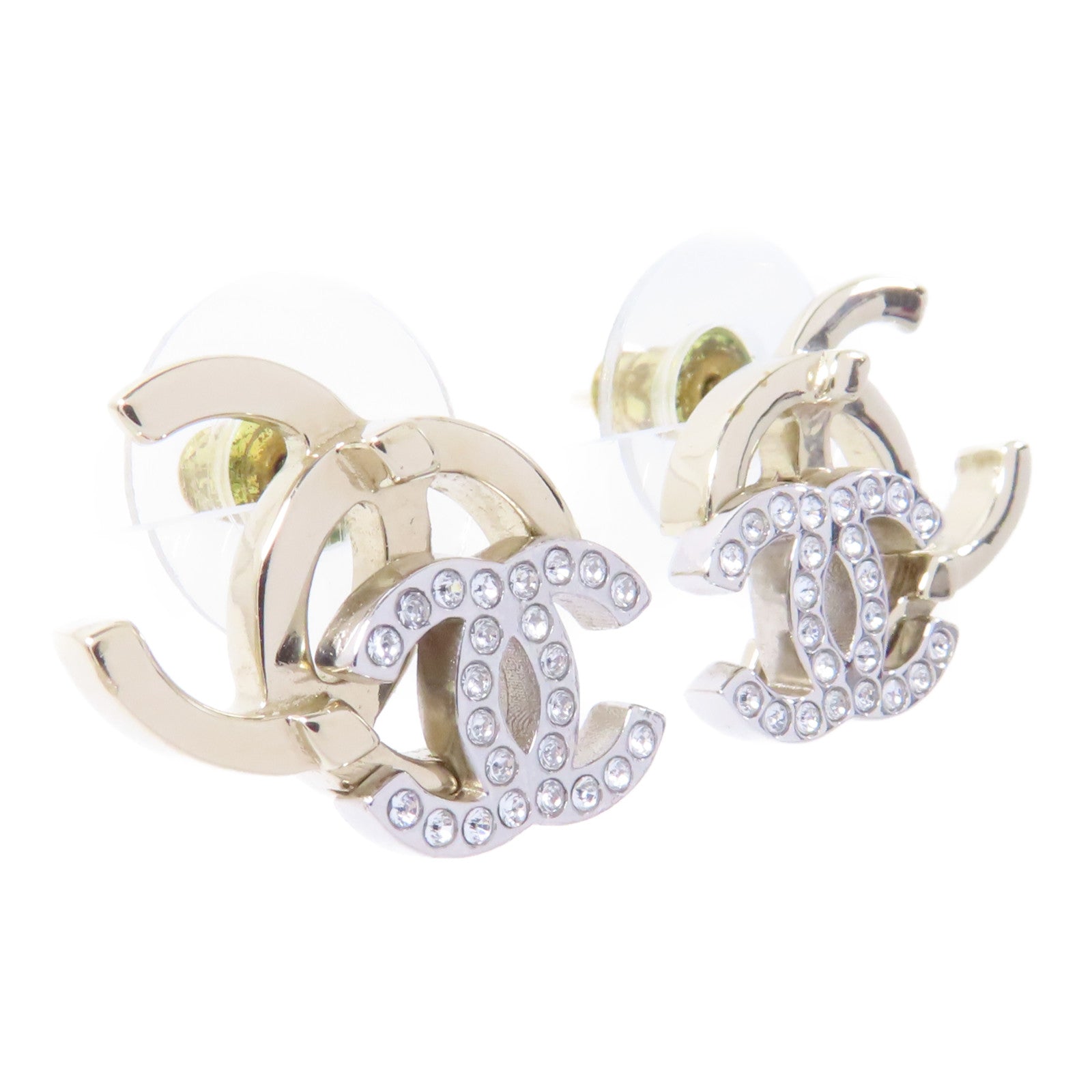 CHANEL PVC/金屬Earrings耳環金色/透明