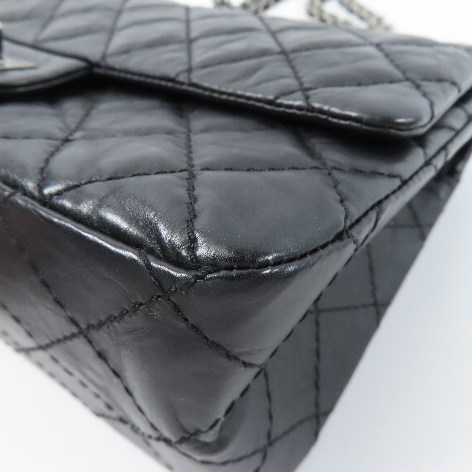 CHANEL 牛皮皮革2.55 Small鏈帶肩背袋
