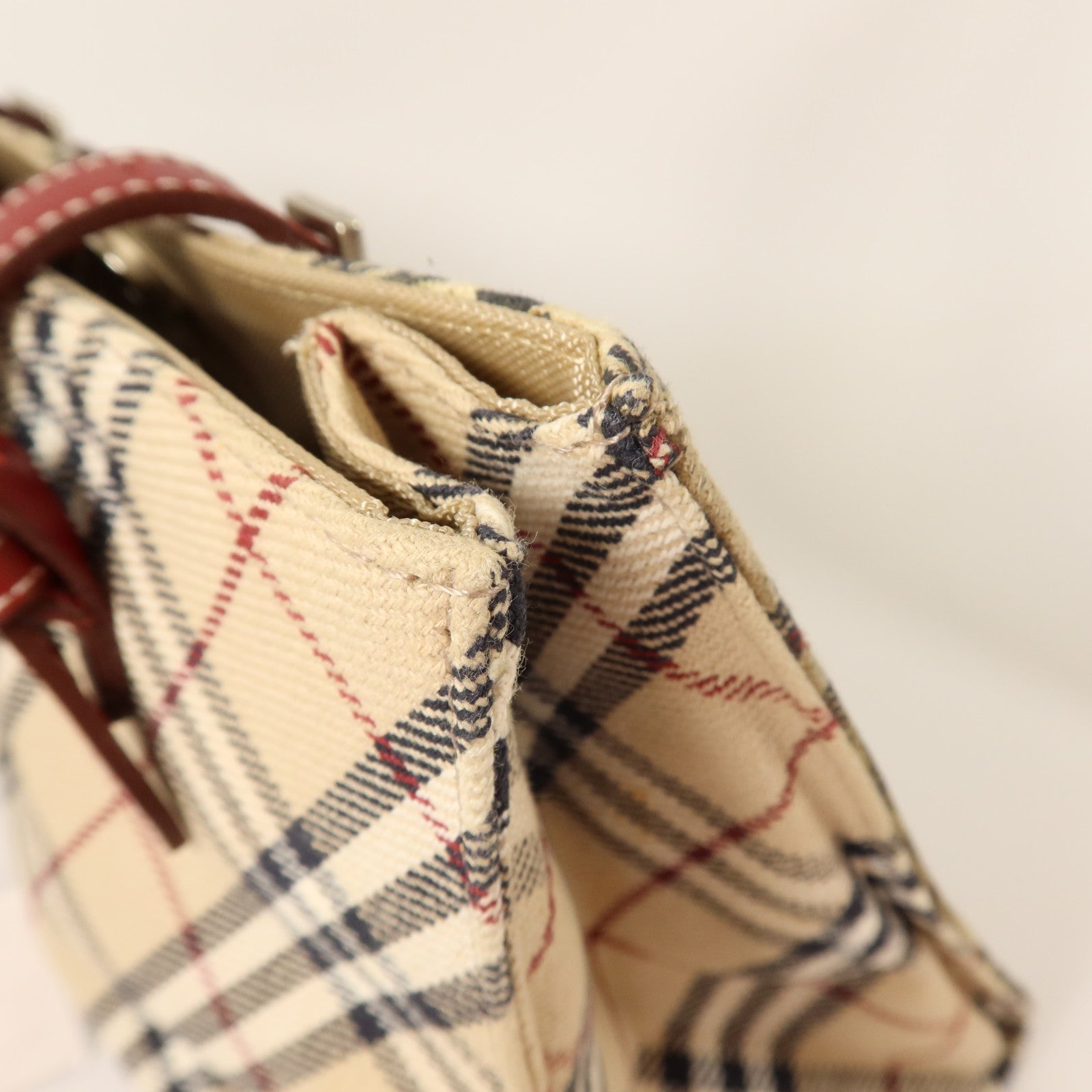 BURBERRY 帆布Tote Bag銀扣手挽袋