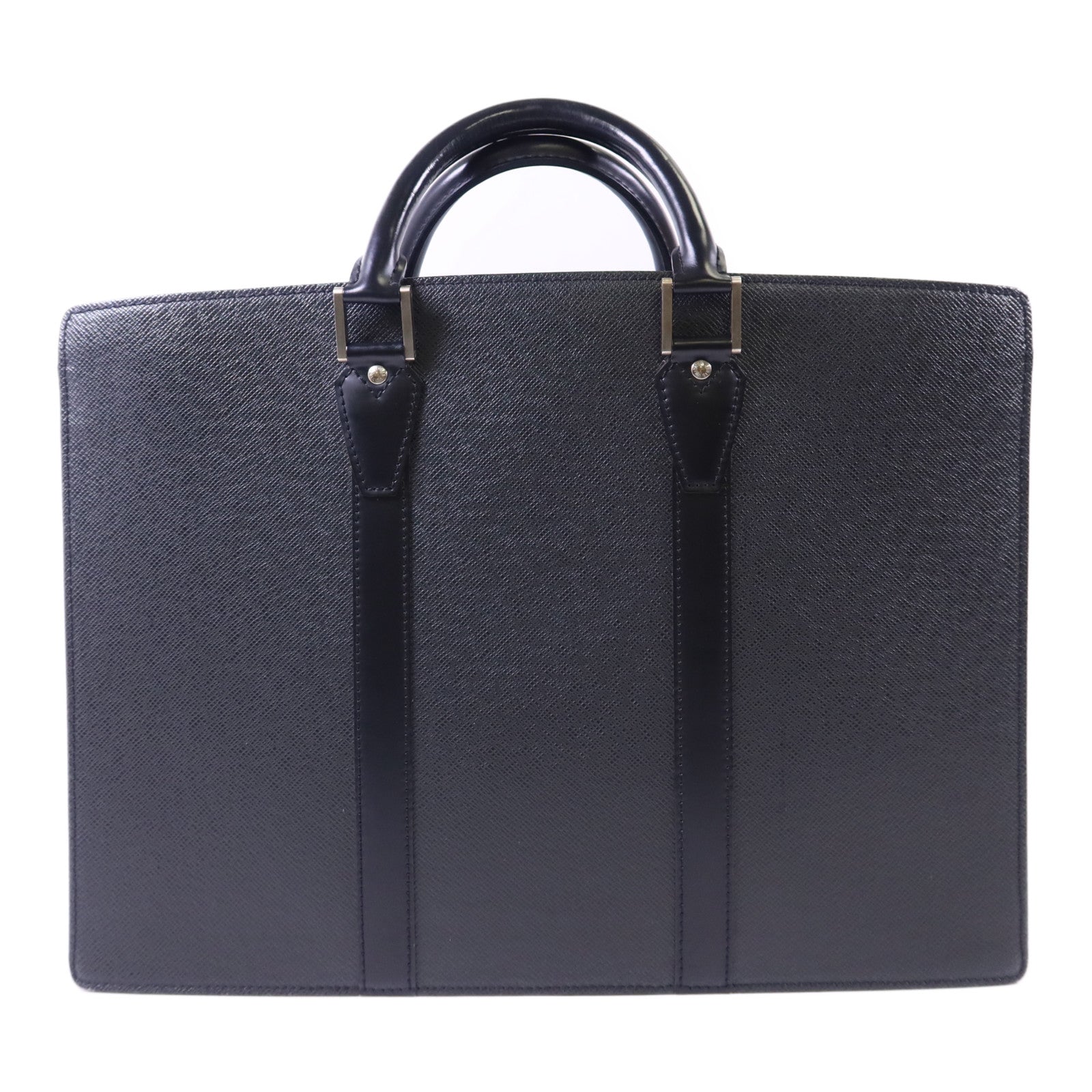 LOUIS VUITTON Taiga Porte-Documents銀扣公事包