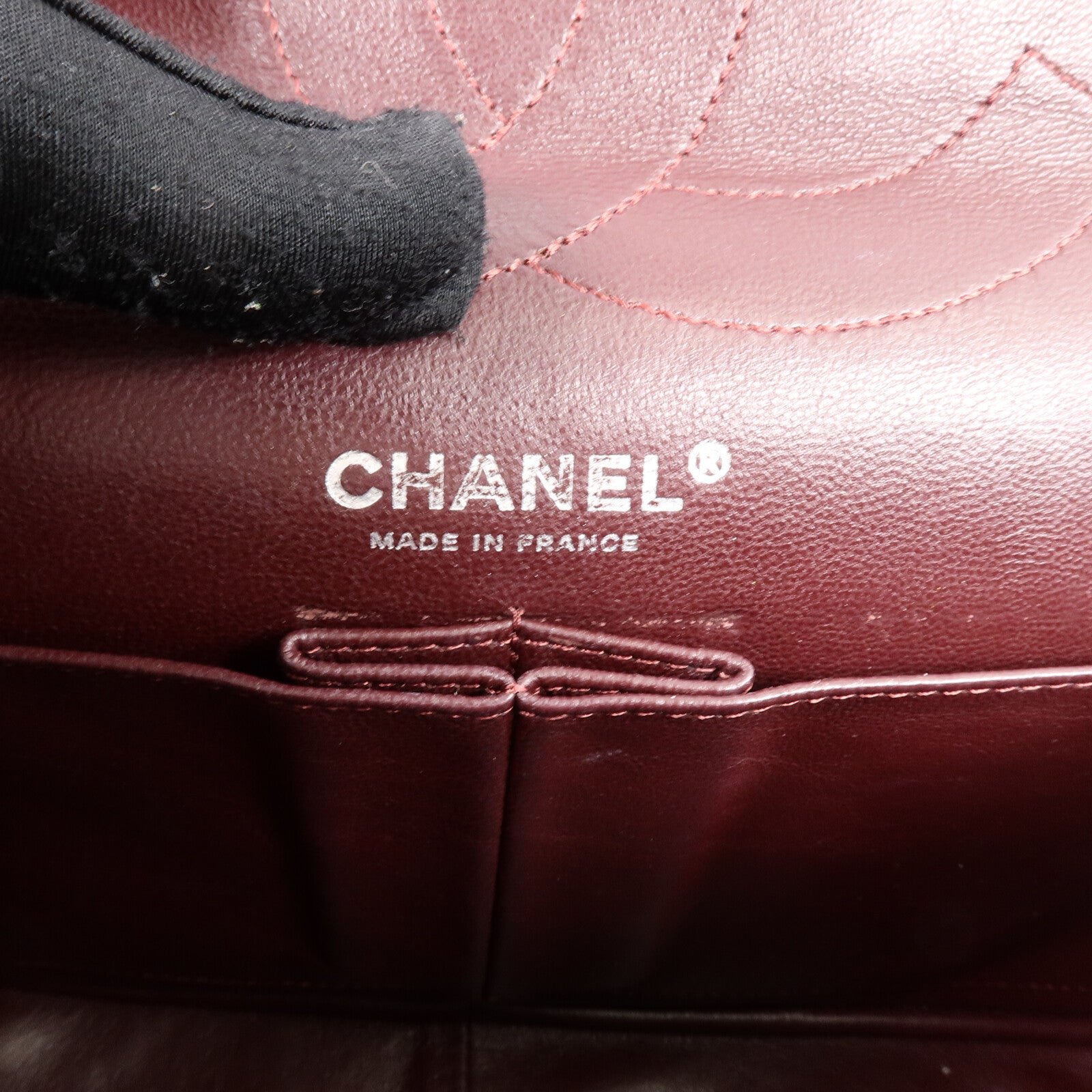 CHANEL 牛皮皮革Chanel 2.55 Large鏈帶肩背袋