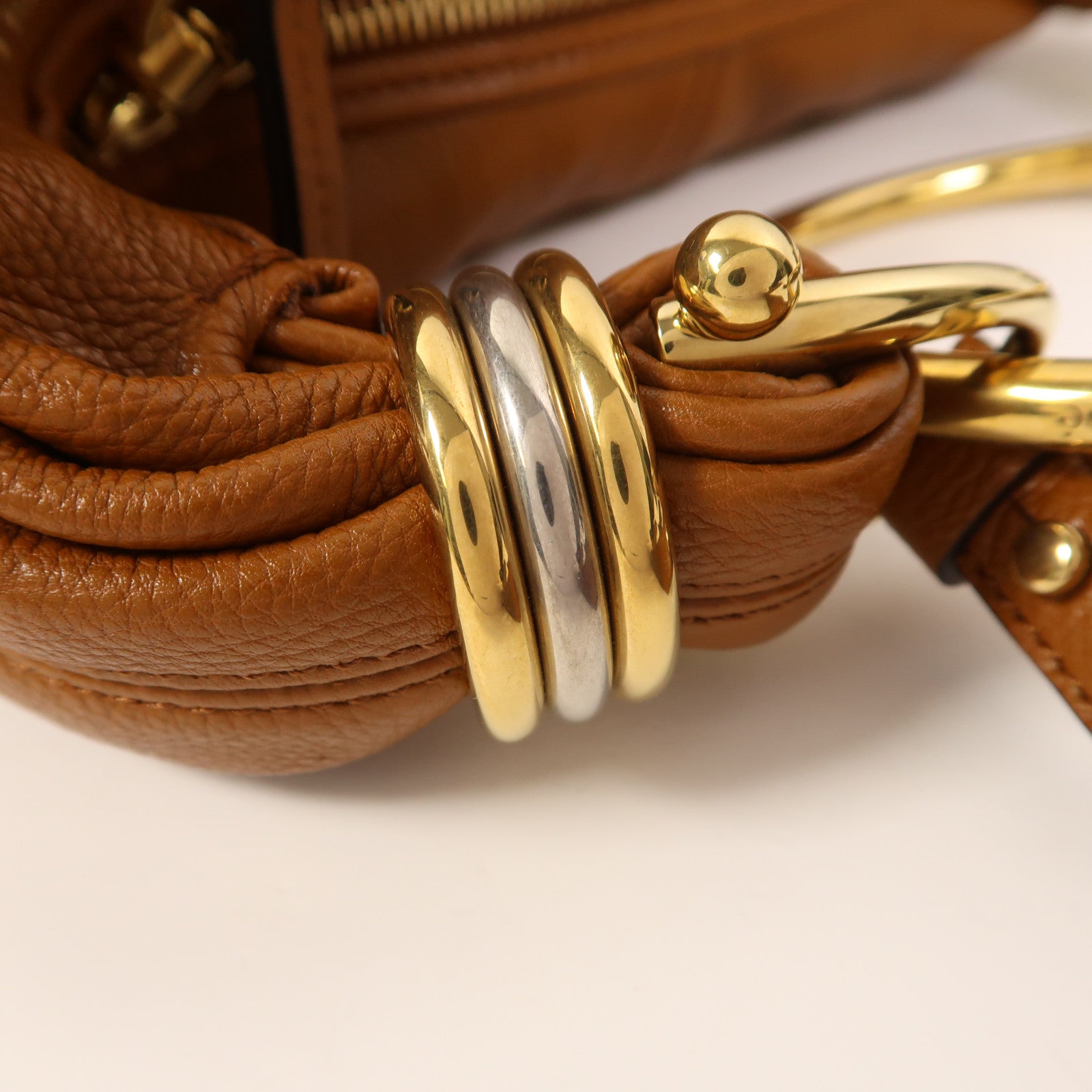 Chloe 牛皮皮革Bracelet Hobo金扣手挽肩背兩用袋