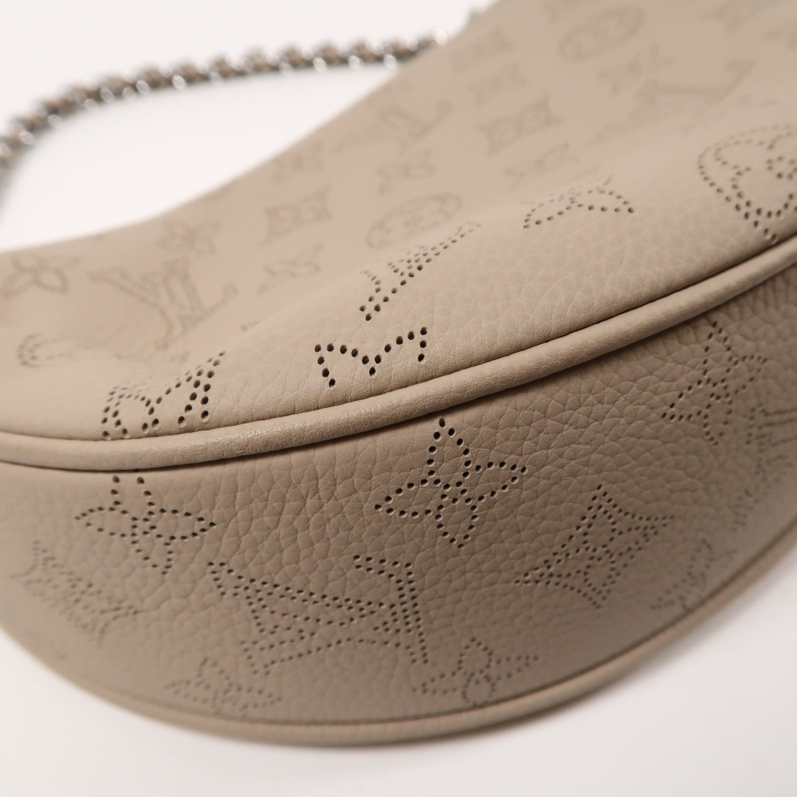 LOUIS VUITTON Mahina Baia PM銀扣手挽肩背兩用袋灰色