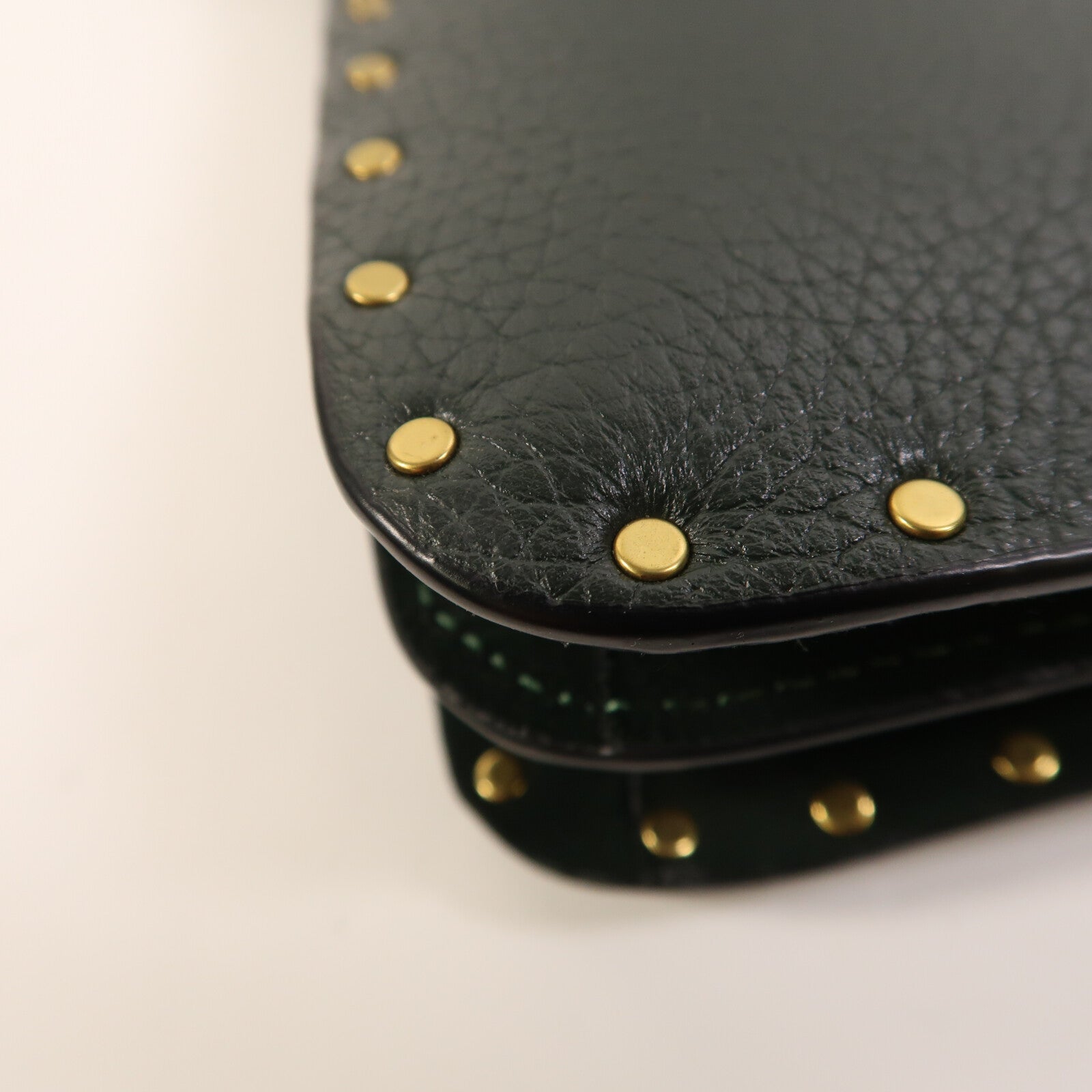 COACH 牛皮皮革Beat Shoulder Bag With Rivets金扣手挽肩背兩用袋