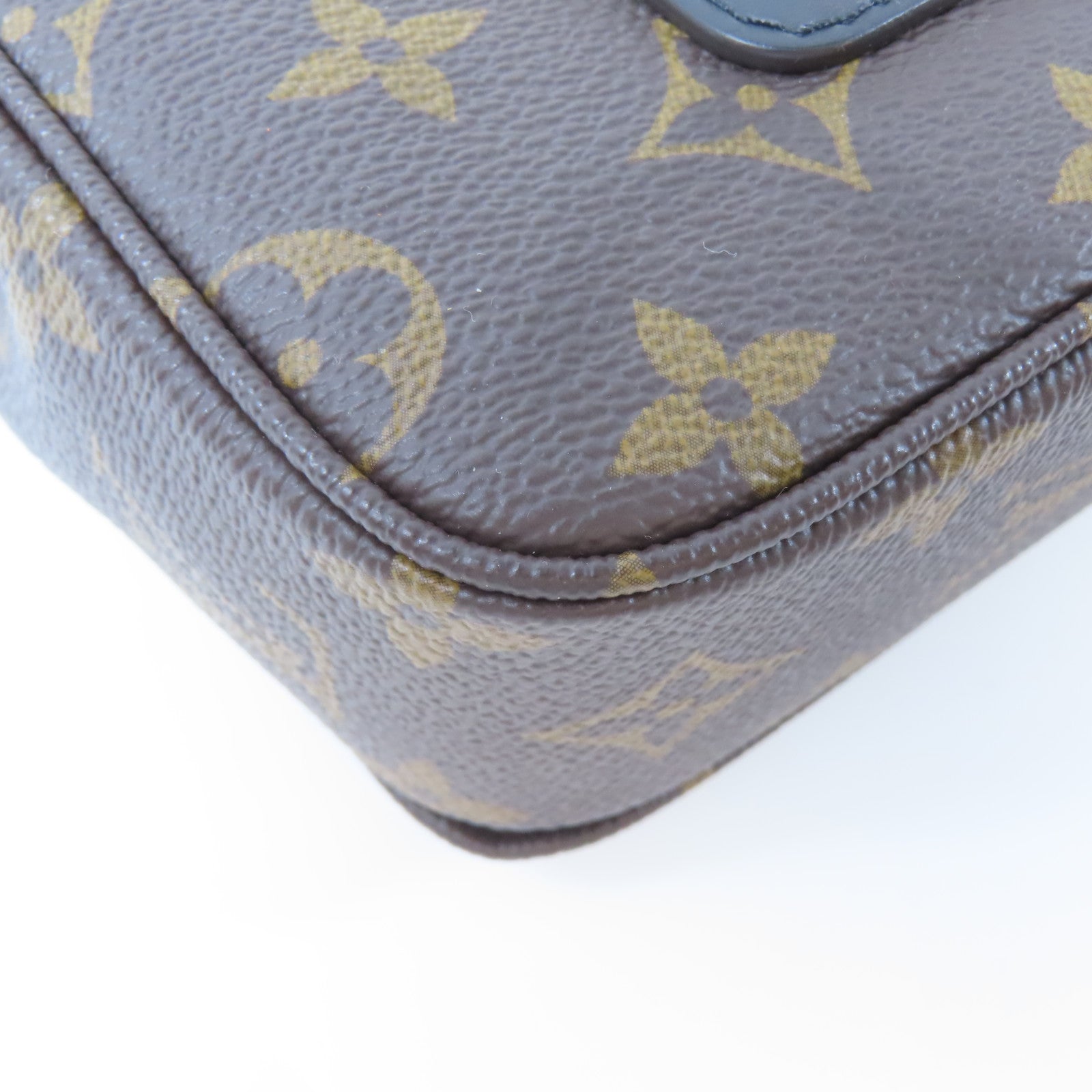 LOUIS VUITTON Monogram Marceau Shoulder Bag金扣鏈帶肩背袋啡色