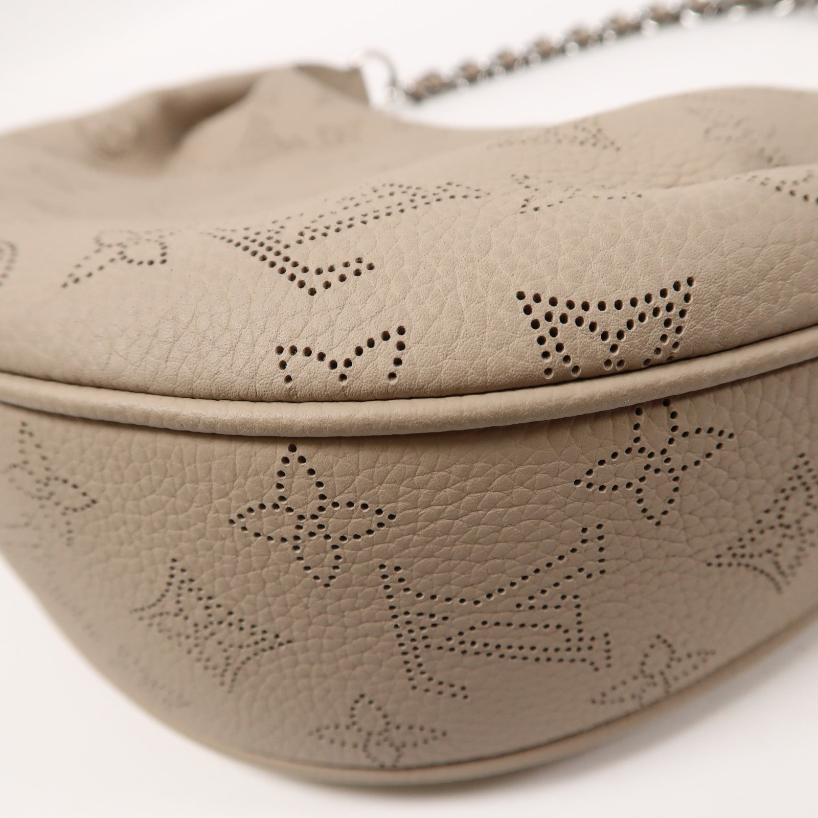LOUIS VUITTON Mahina Baia PM銀扣手挽肩背兩用袋灰色