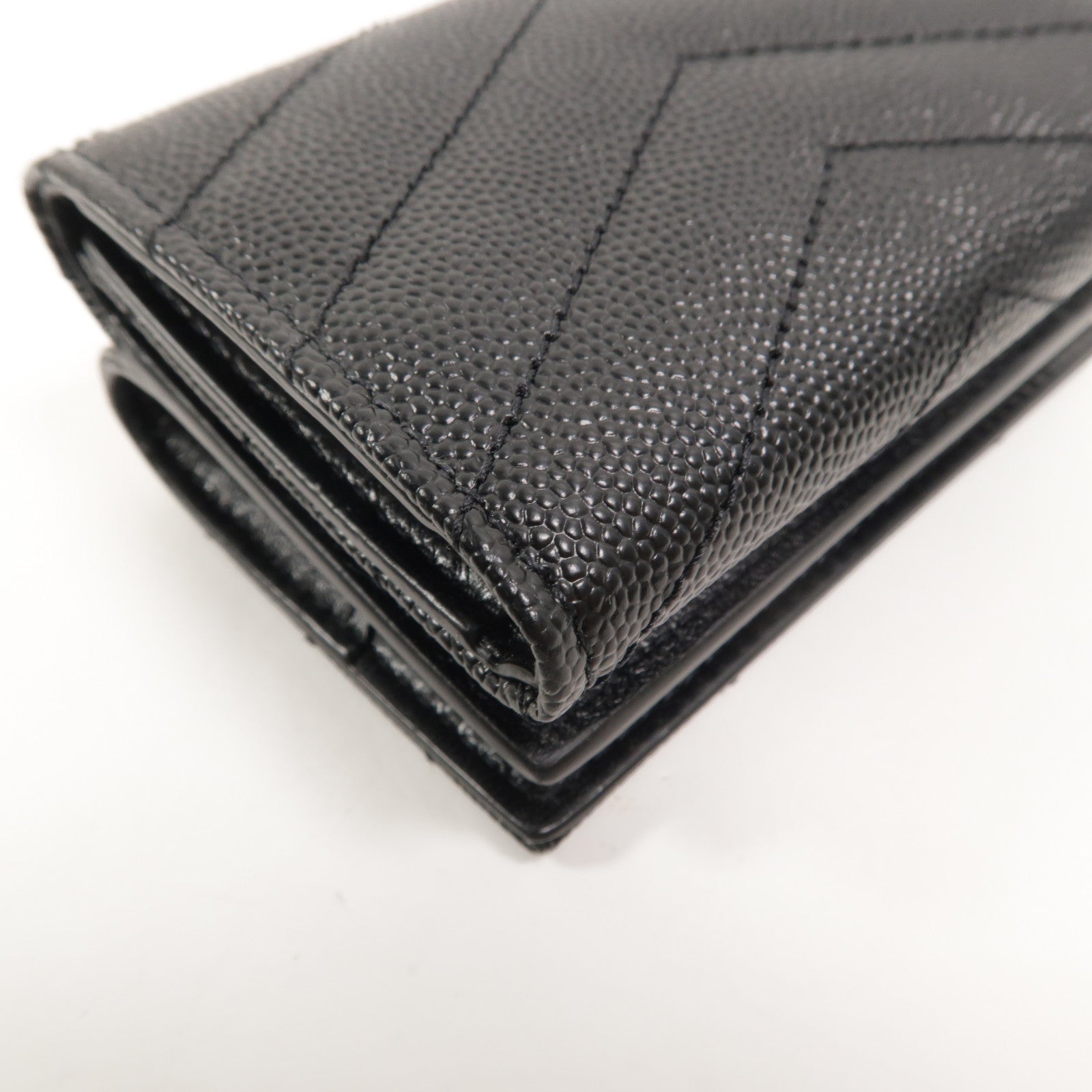SAINT LAURENT 牛皮皮革Cassandre Matelasse Origami Tiny Wallet錢包