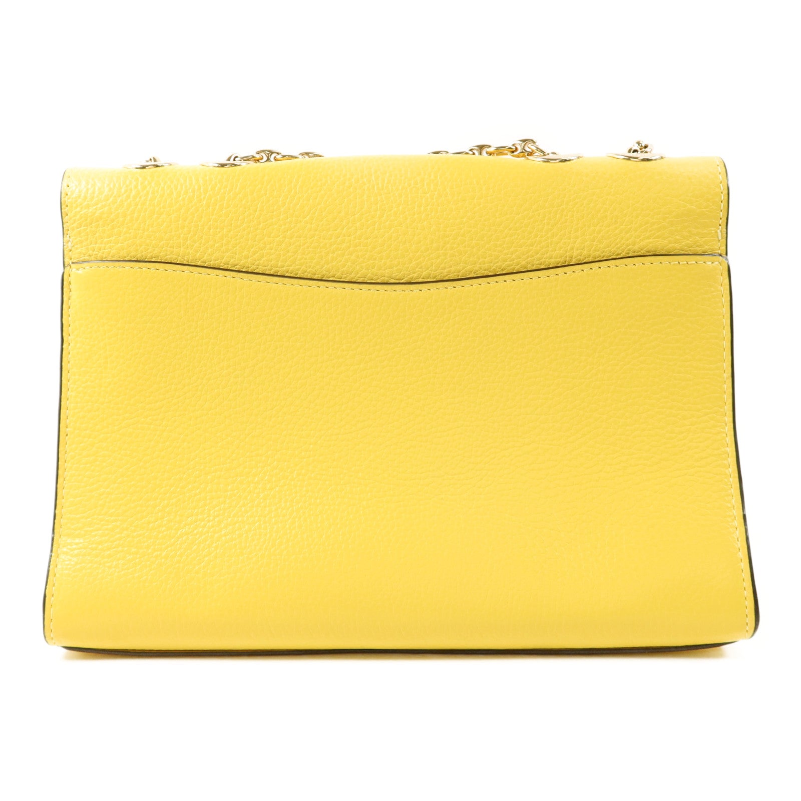 COACH 牛皮皮革Shoulder Bag金扣鏈帶肩背袋