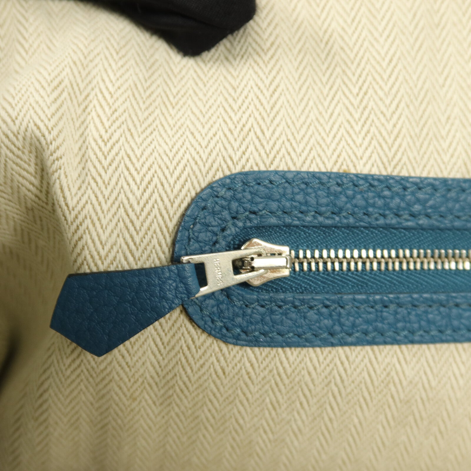 HERMES Negonda皮革Garden Party PM手挽袋Cobalt