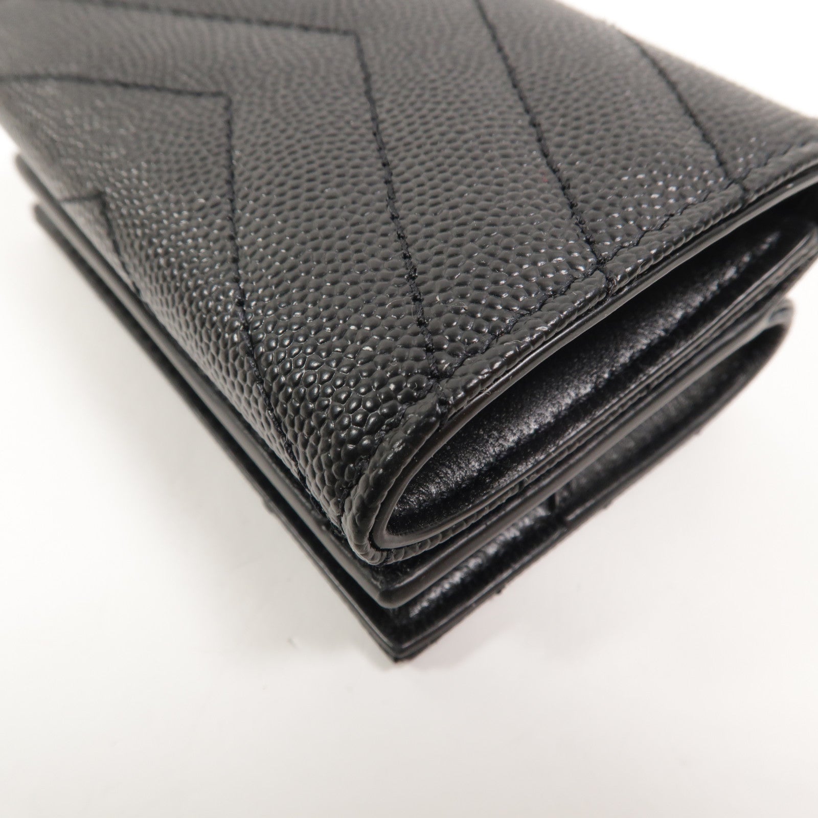 SAINT LAURENT 牛皮皮革Cassandre Matelasse Origami Tiny Wallet錢包