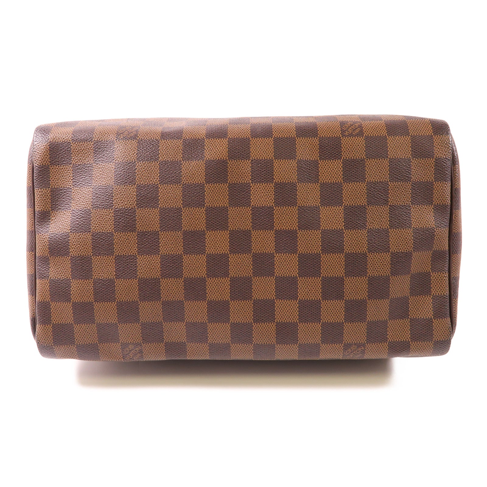 LOUIS VUITTON Damier Speedy 30金扣手挽袋