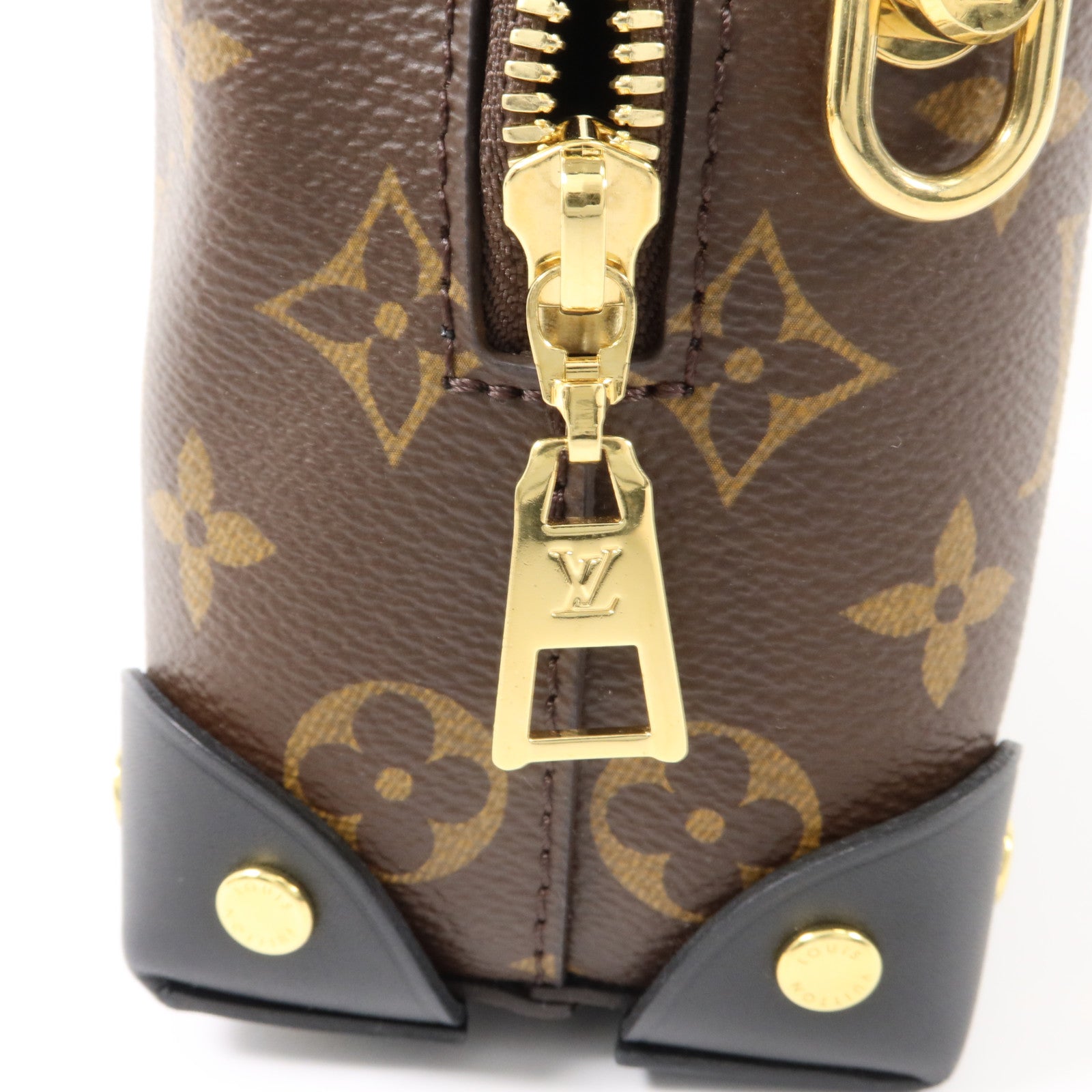 LOUIS VUITTON Monogram Petite Malle Souple手挽肩背兩用袋