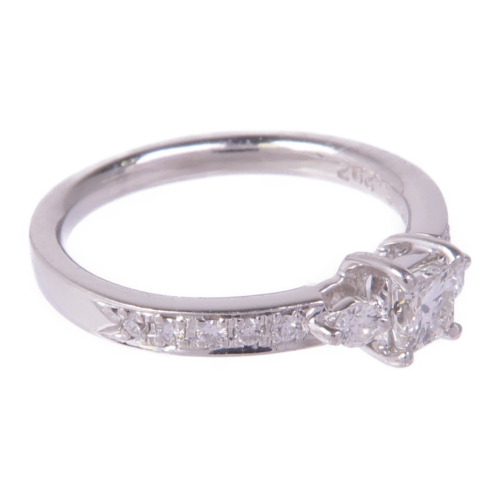 JEWELRY 【激減優惠】PT900鉑金Diamond Ring鑽石戒指US#4.75