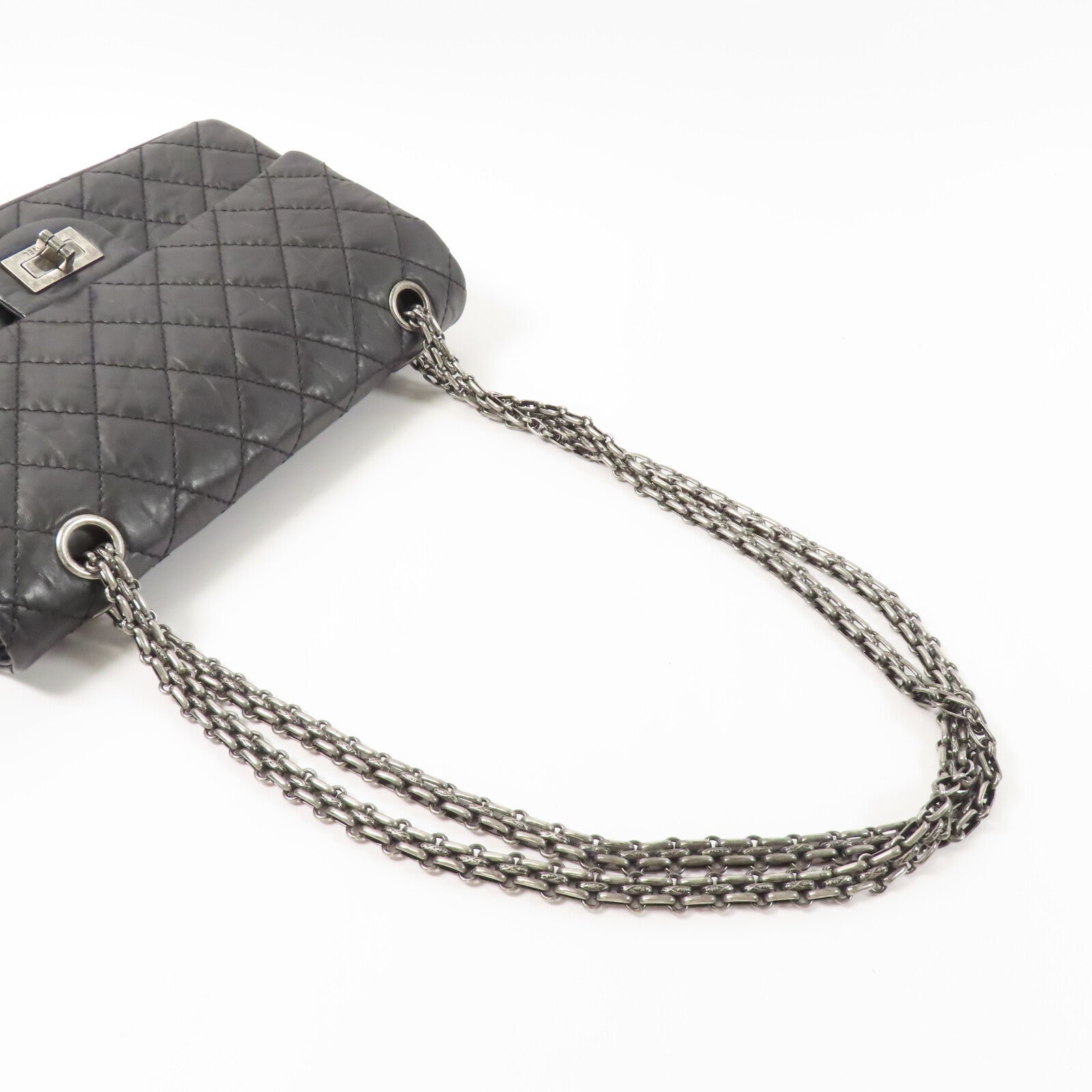 CHANEL 牛皮皮革2.55 Small鏈帶肩背袋