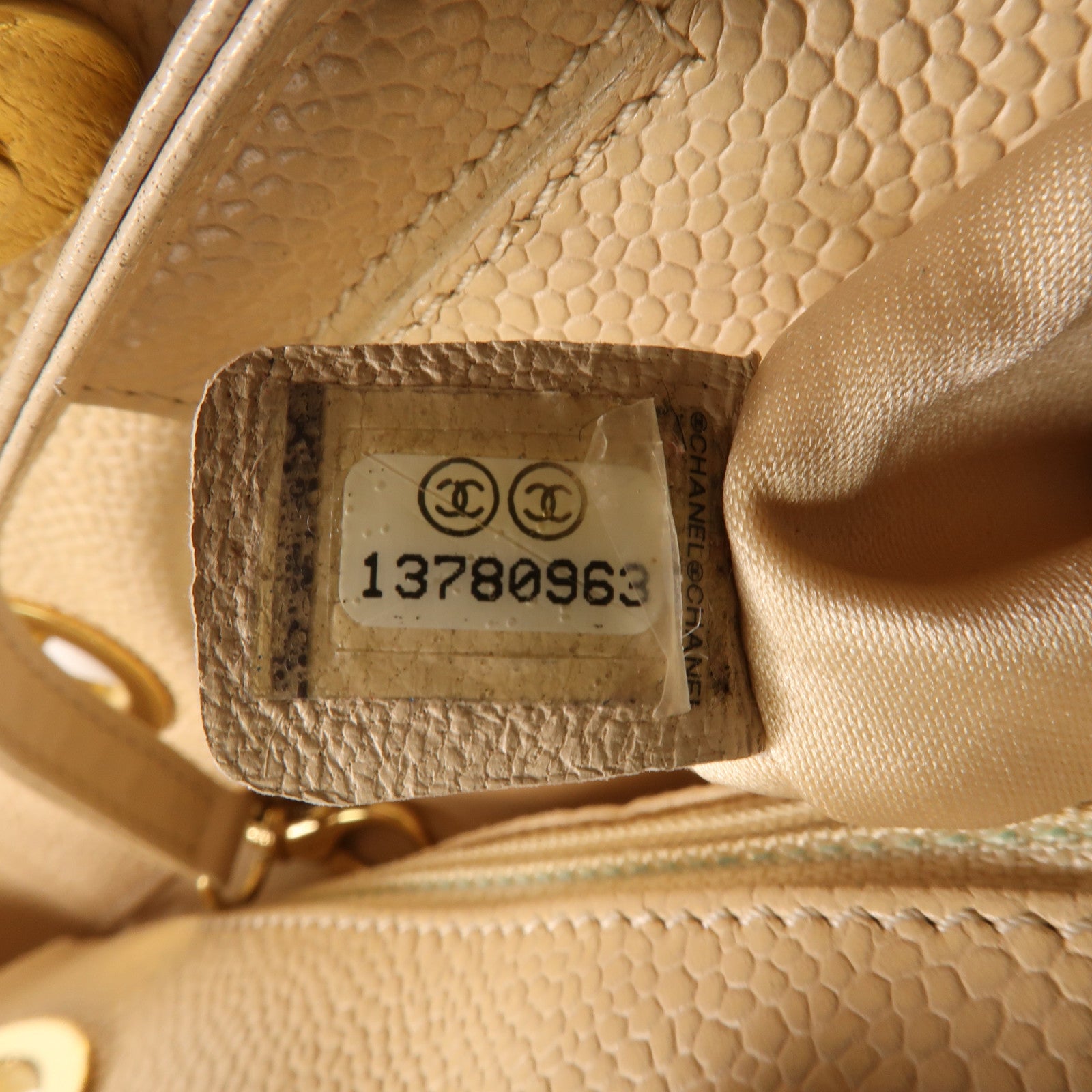 CHANEL 牛皮皮革PST Petite Shopping Tote Bag金扣鏈帶肩背袋