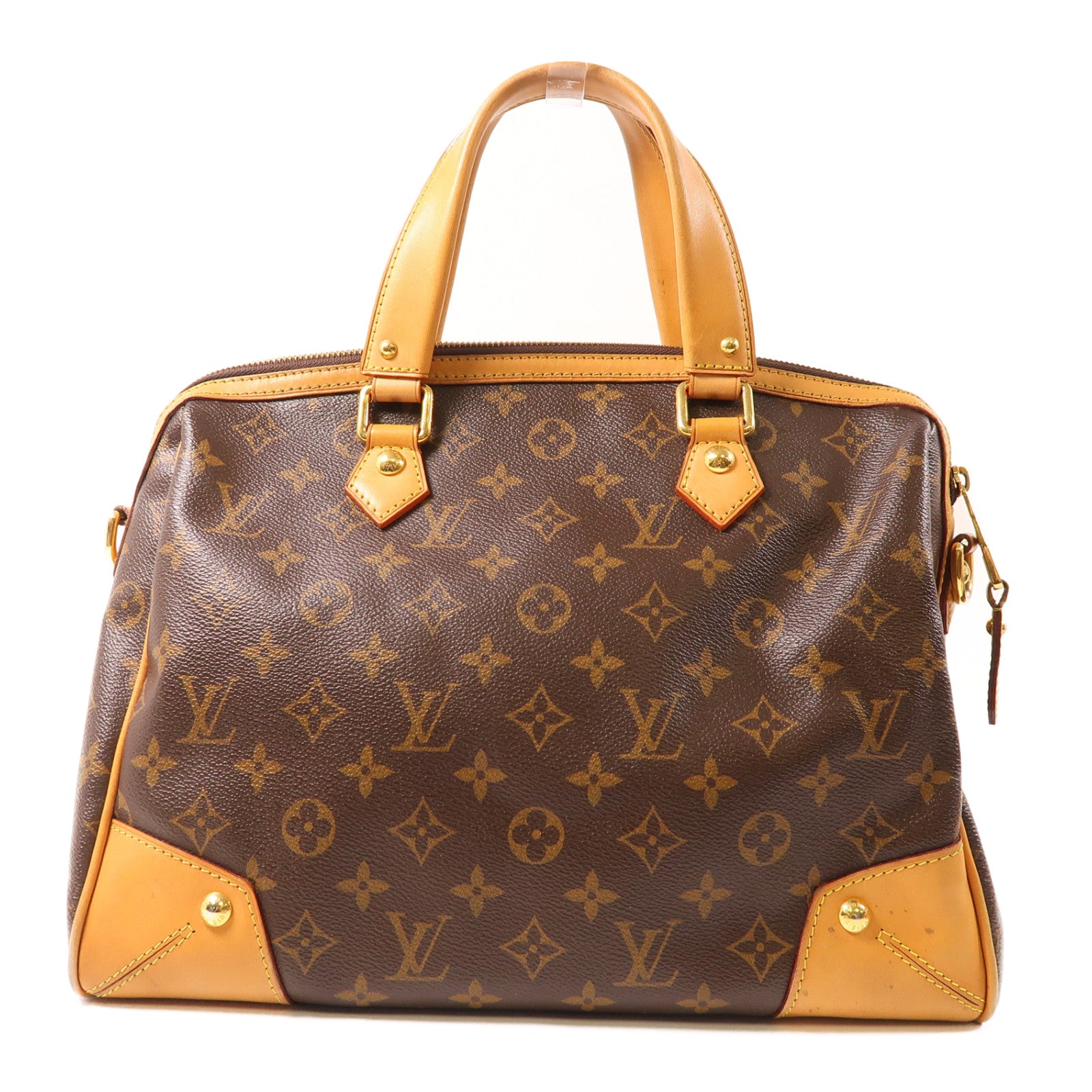 LOUIS VUITTON Monogram Retiro金扣手挽肩背兩用袋啡色