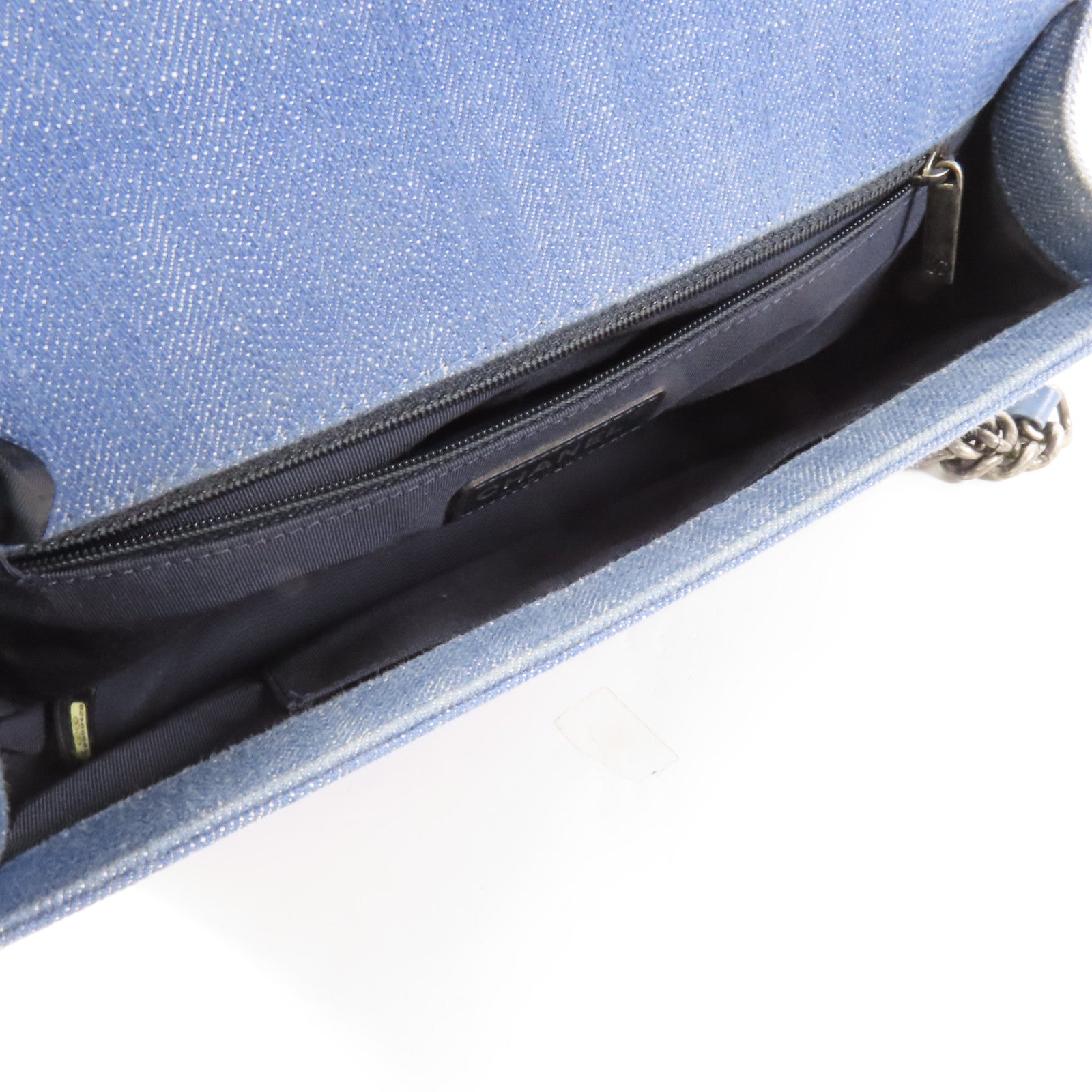CHANEL Denim Boy 28鏈帶肩背袋