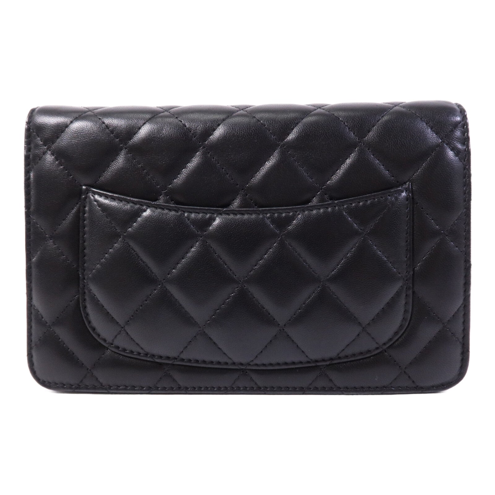 CHANEL 羊皮皮革WOC Wallet On Chain金扣鏈帶肩背袋